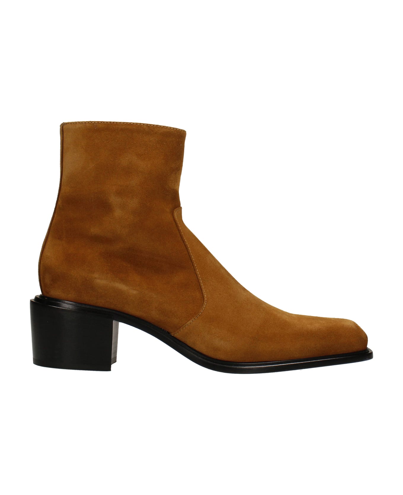 Cesare Paciotti Ankle Boots In Leather Color Suede - leather color