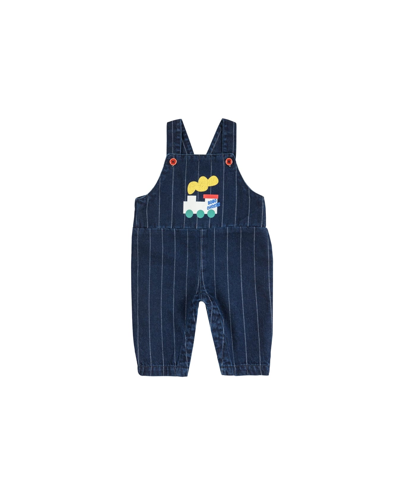 Bobo Choses "choo Choo" Suspender Pants - BLUE