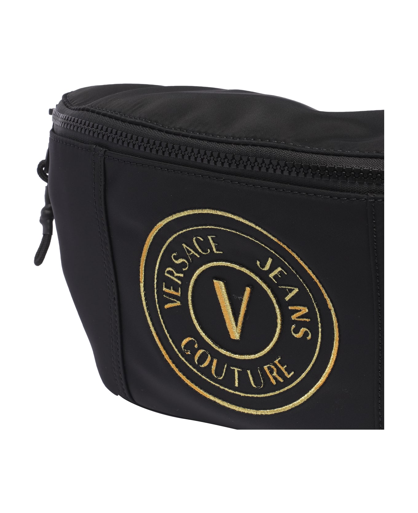 Versace Jeans Couture V-emblem Belt Bag - Black