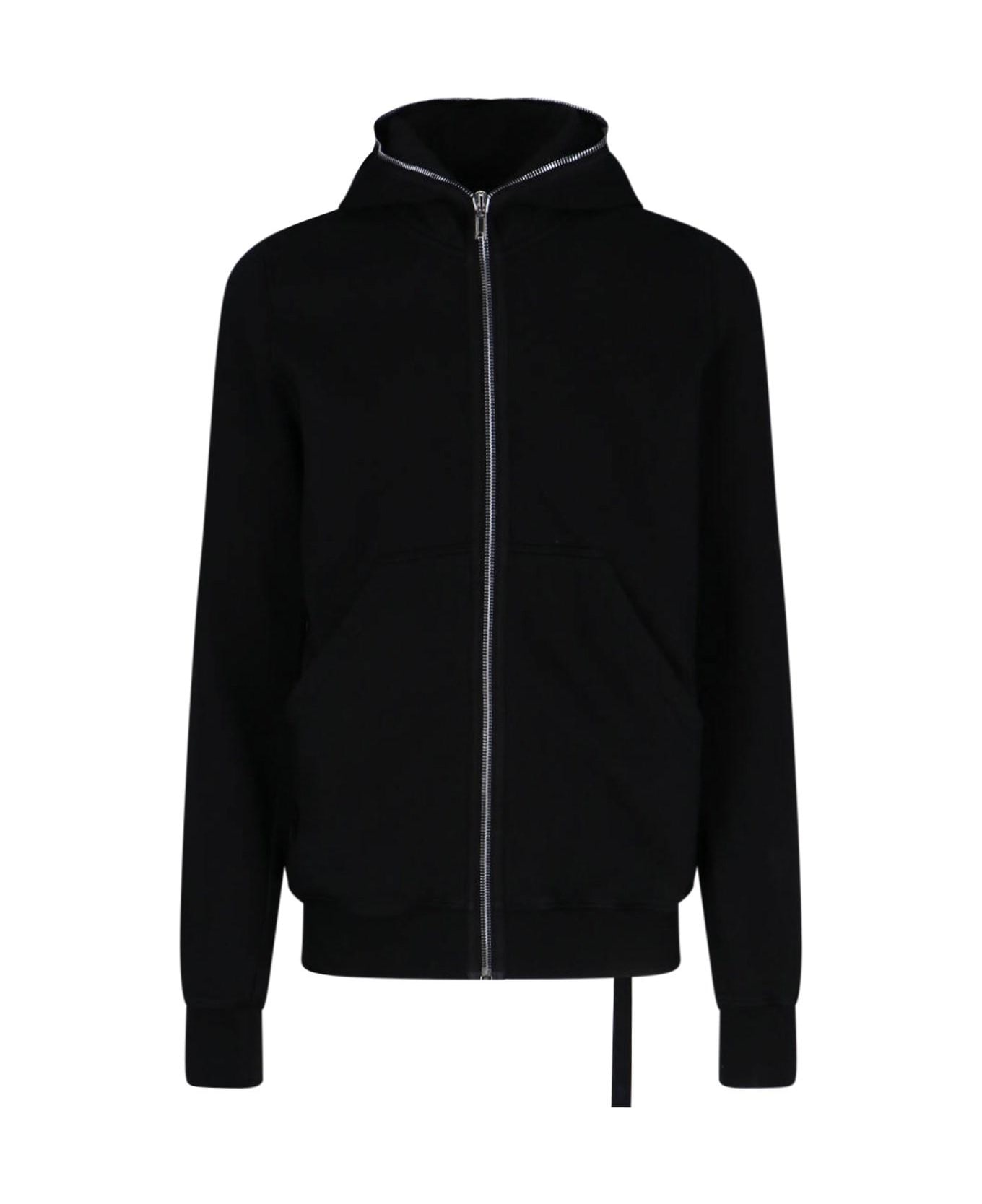 DRKSHDW 'gimp' Tie Zip Sweatshirt - BLACK