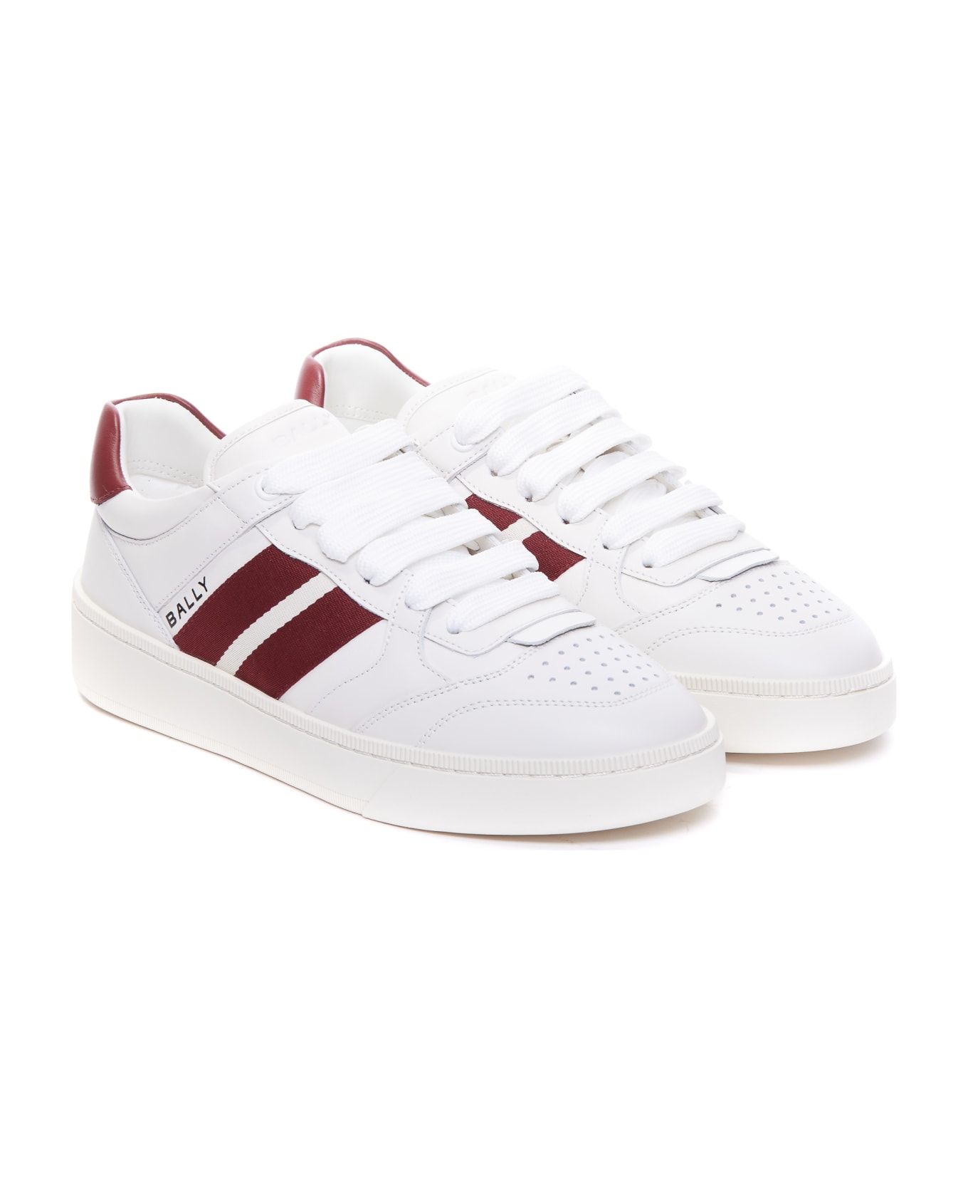 Bally Rebby Sneakers - WHITE/RED スニーカー