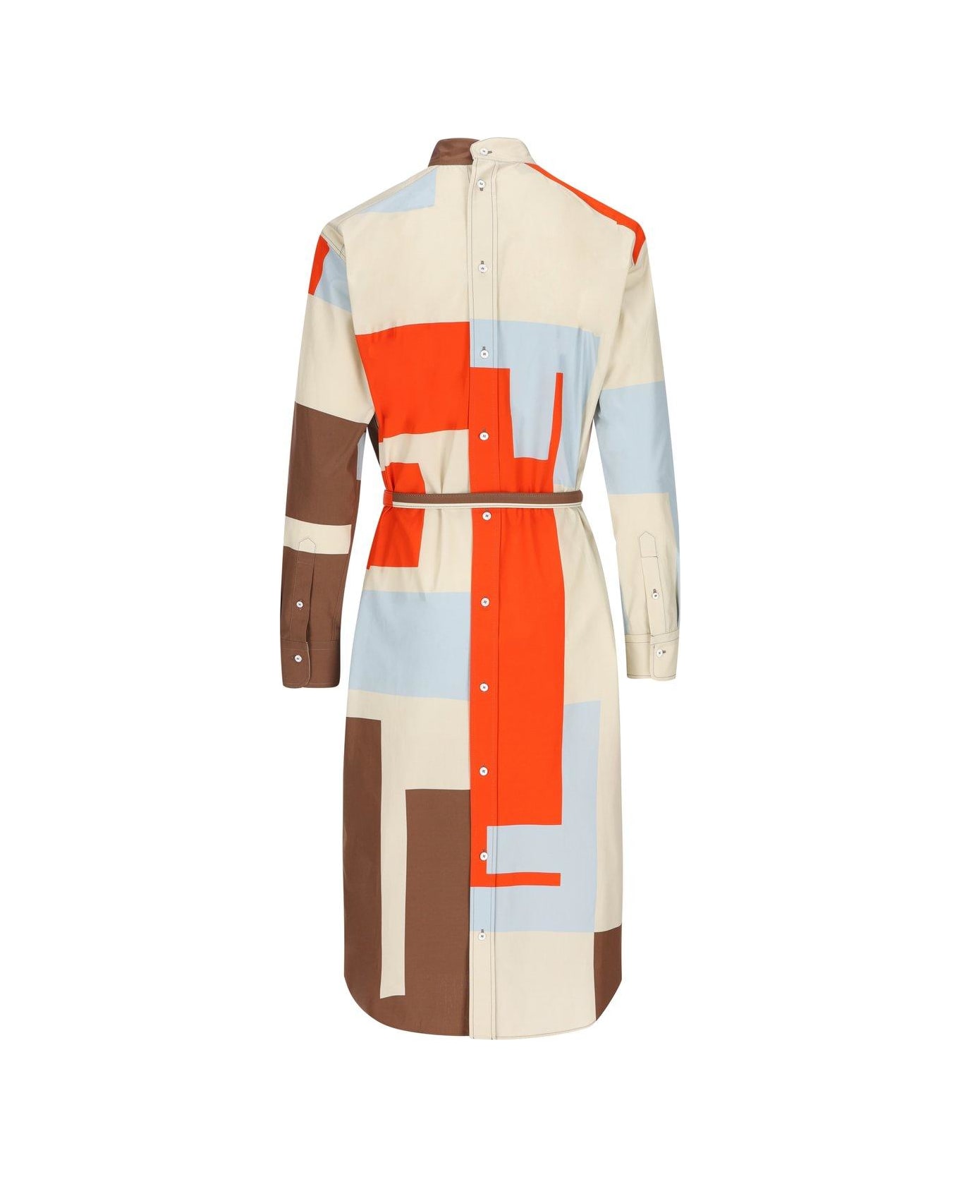 Fendi Printed Poplin Dress - MultiColour
