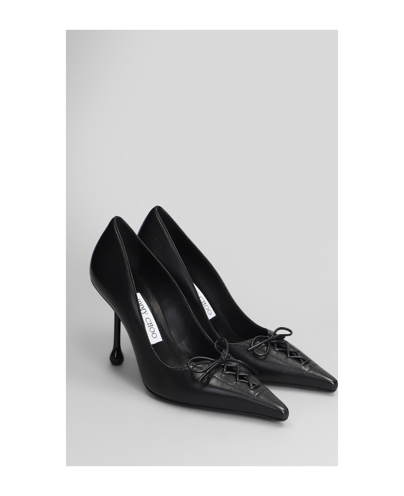 Jimmy Choo Scarlett 85 Pumps In Black Leather - black