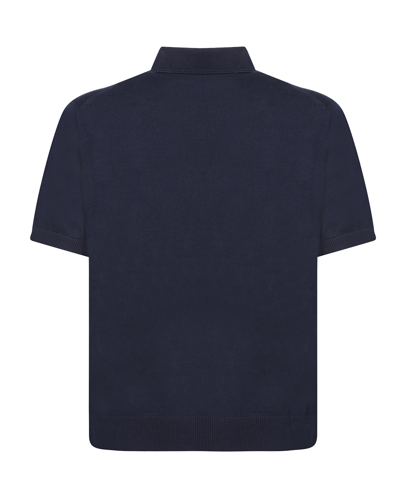 Etro Knitted Blue Polo Shirt - Blue