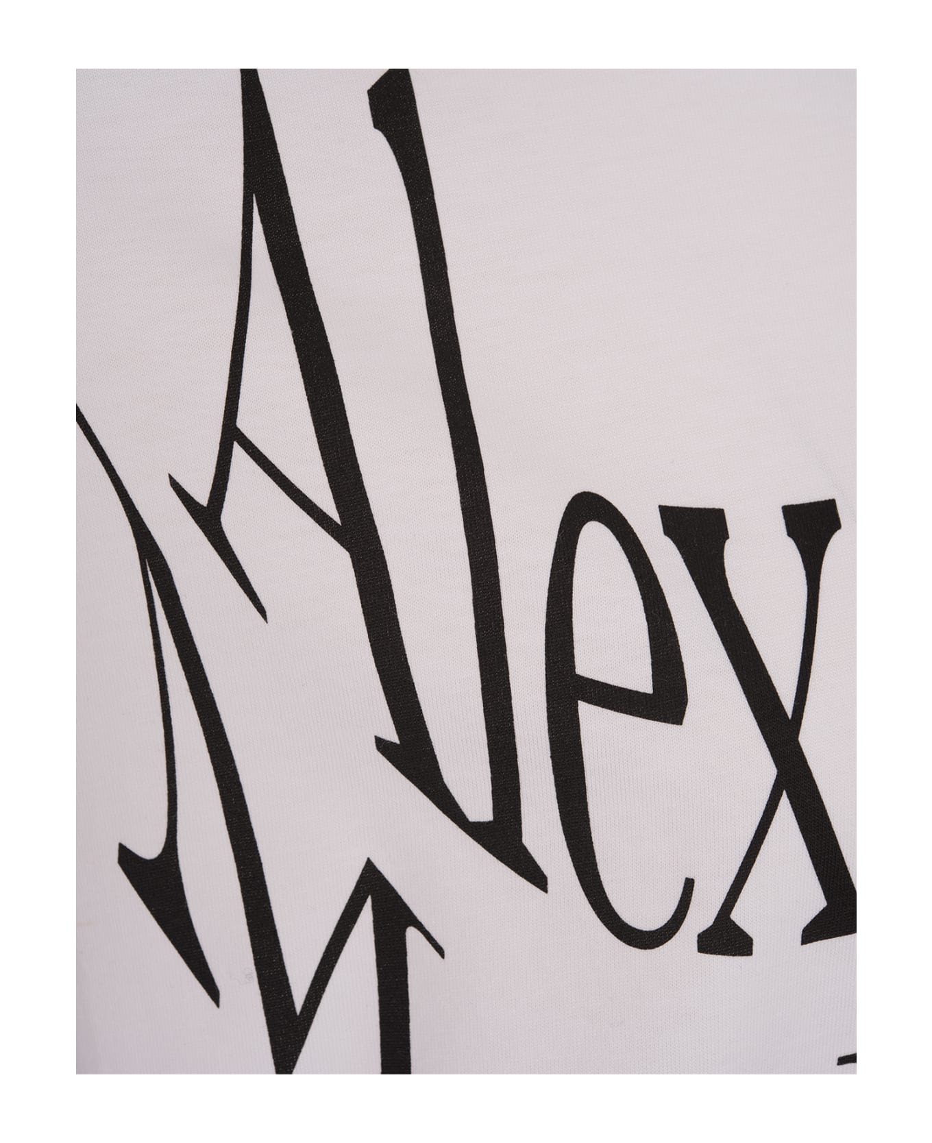 Alexander McQueen White T-shirt With Logo - White