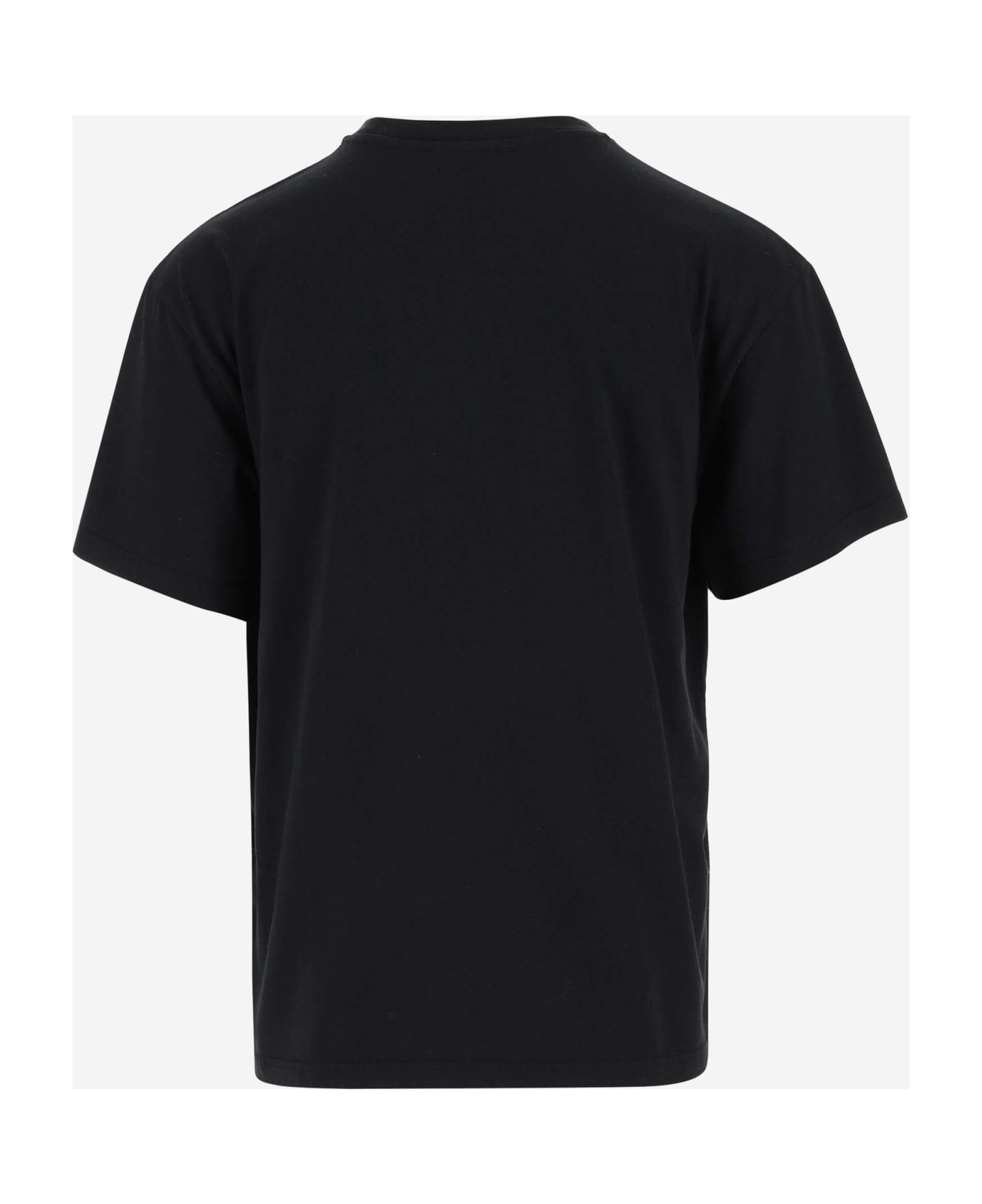 J.W. Anderson Cotton T-shirt With Graphic Print And Logo - BLACK