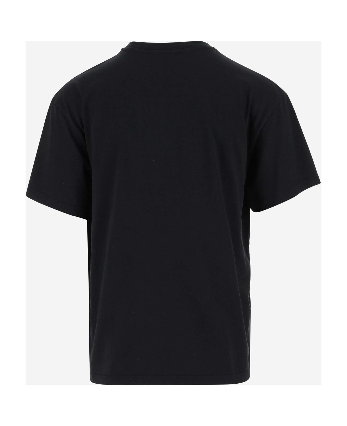 J.W. Anderson Cotton T-shirt With Graphic Print And Logo - Black