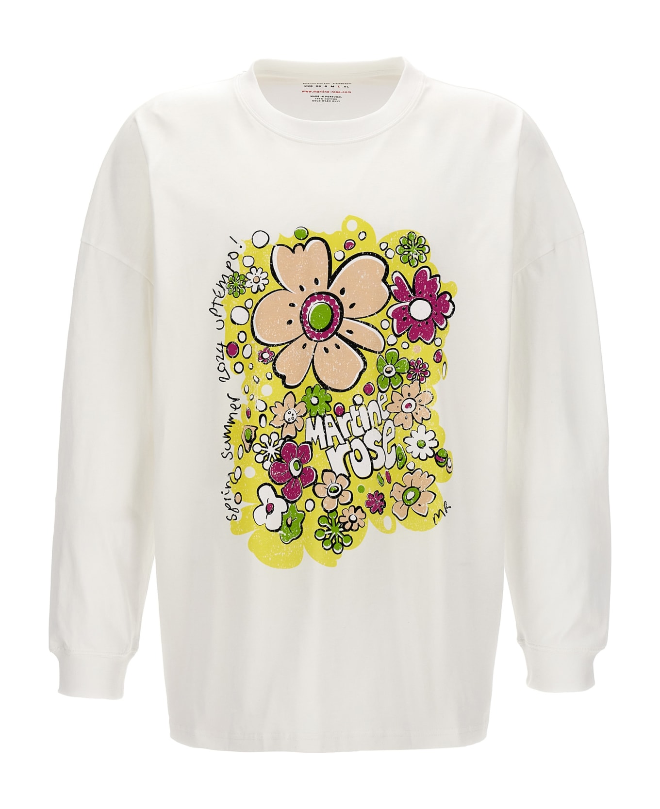 Martine Rose 'festival Flower' T-shirt - White