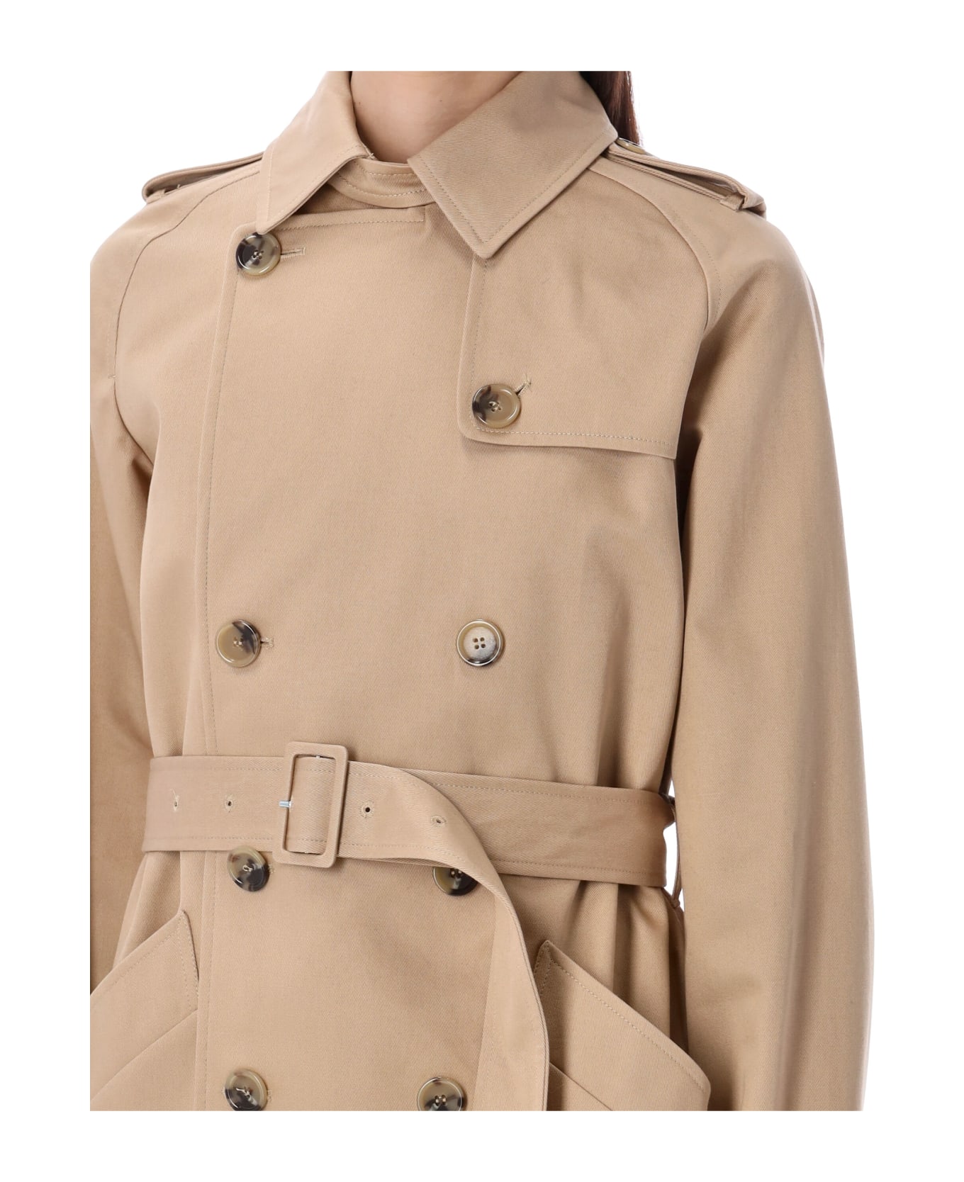 A.P.C. Greta Trench Coat - BEIGE