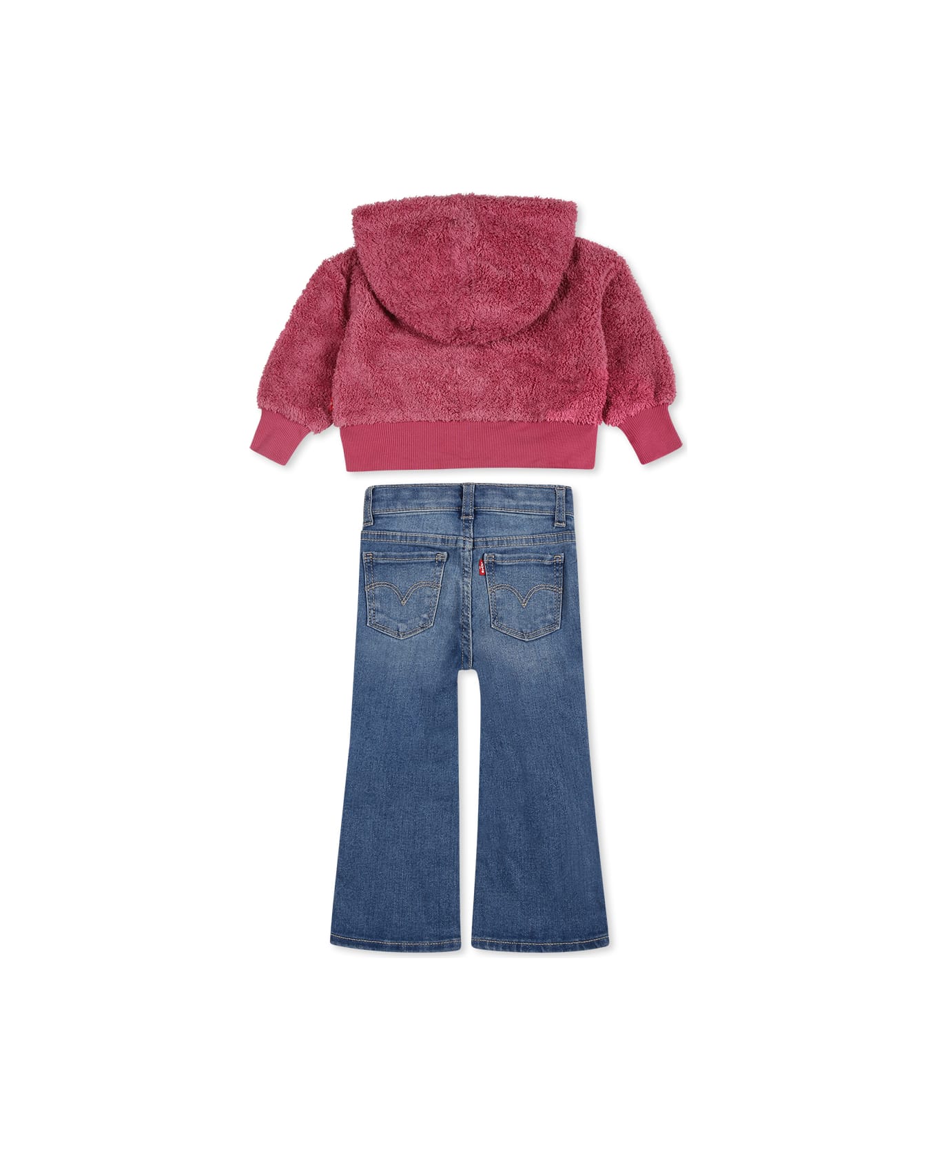 Levi
s Pink Suit For Baby Girl With Bear - Multicolor