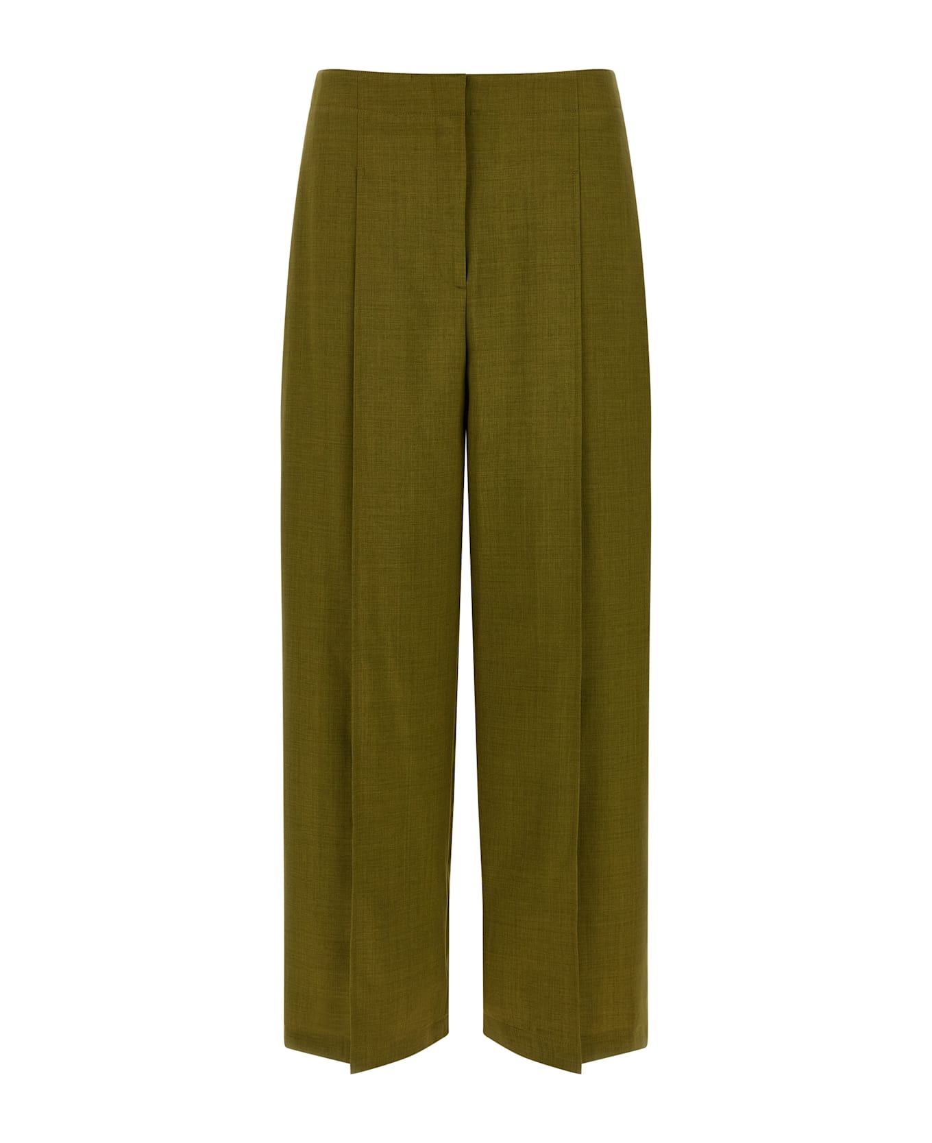 Theory 'deep Pleat' Pants - Green