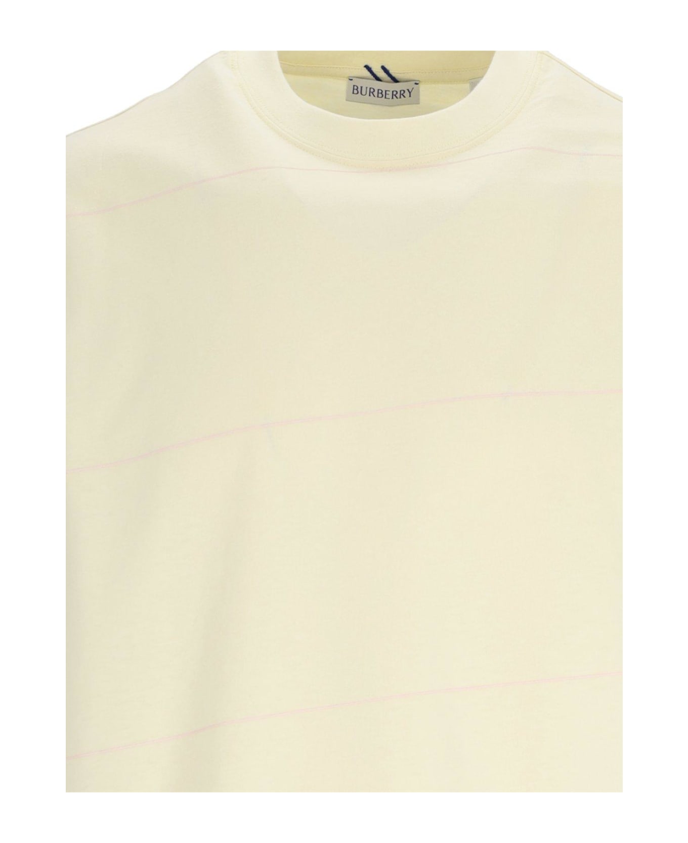 Burberry Crewneck Striped T-shirt - Sherbet シャツ