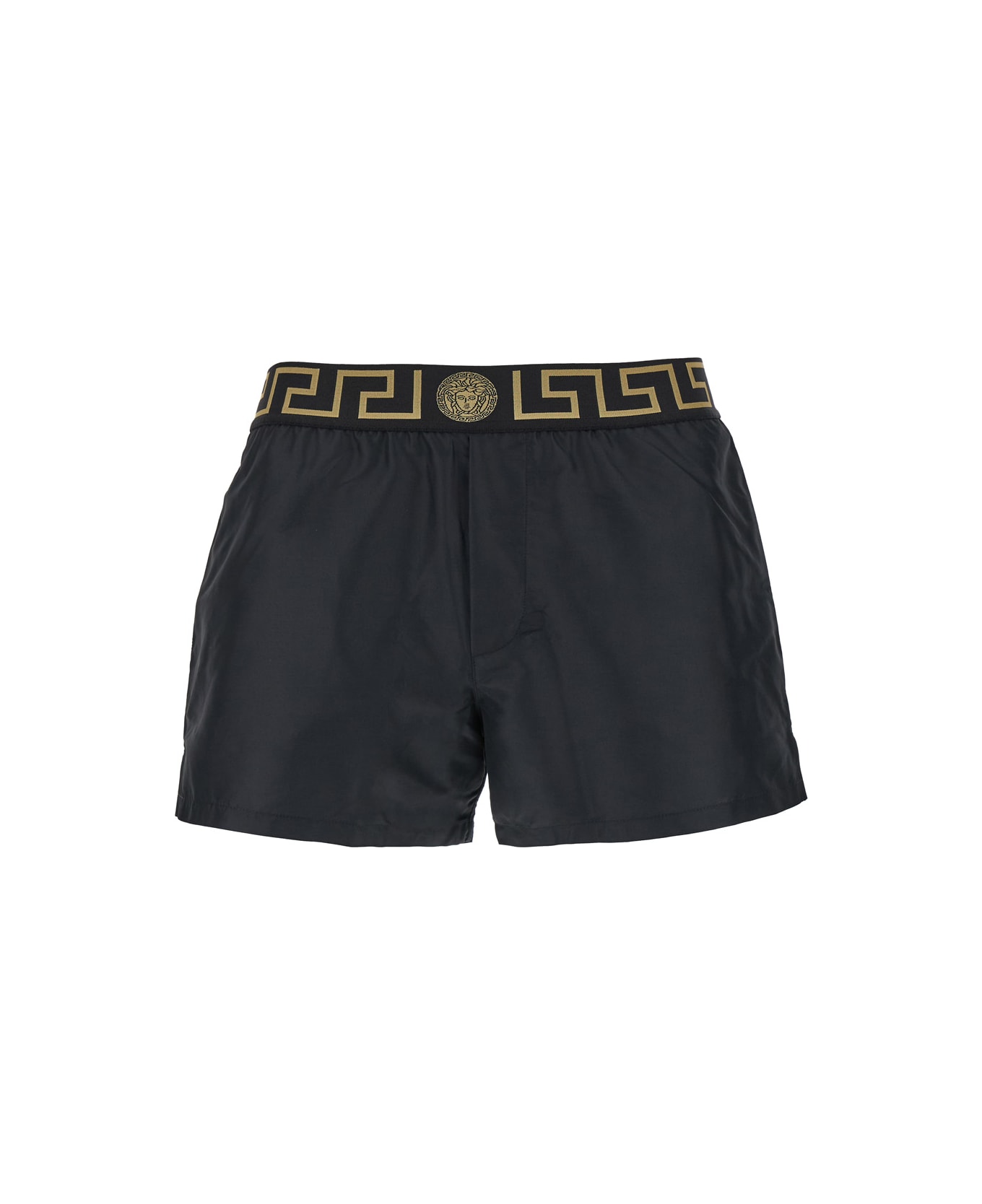 Versace Swimshorts - Black Gold Greek Key