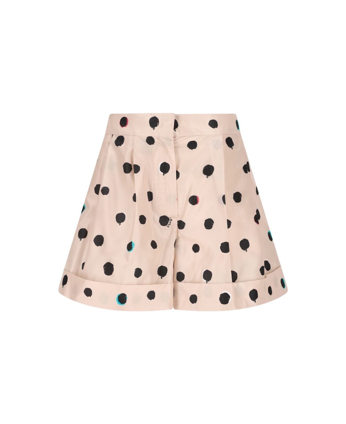 Fendi Silk Shorts - White