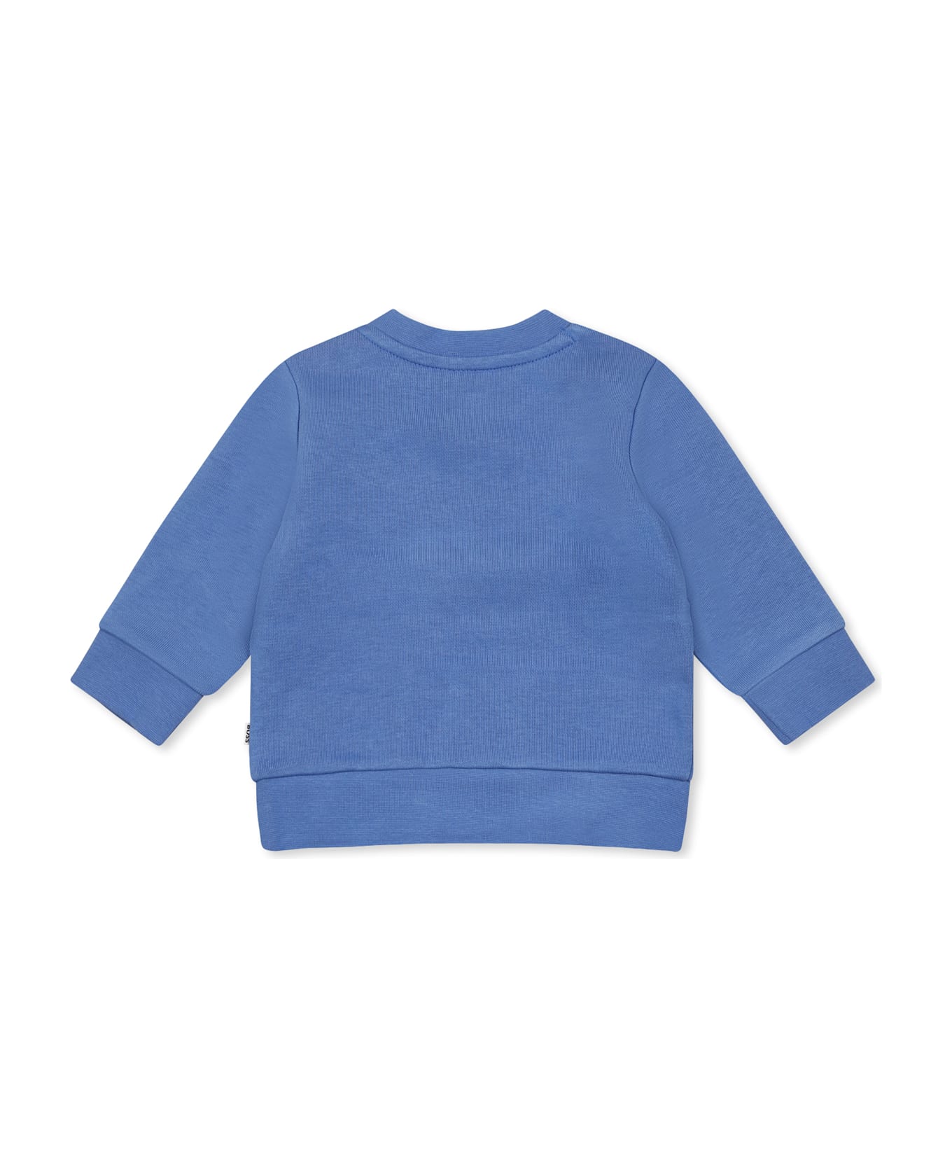 Hugo Boss Blue Sweatshirt For Baby Boy With Logo - Light Blue