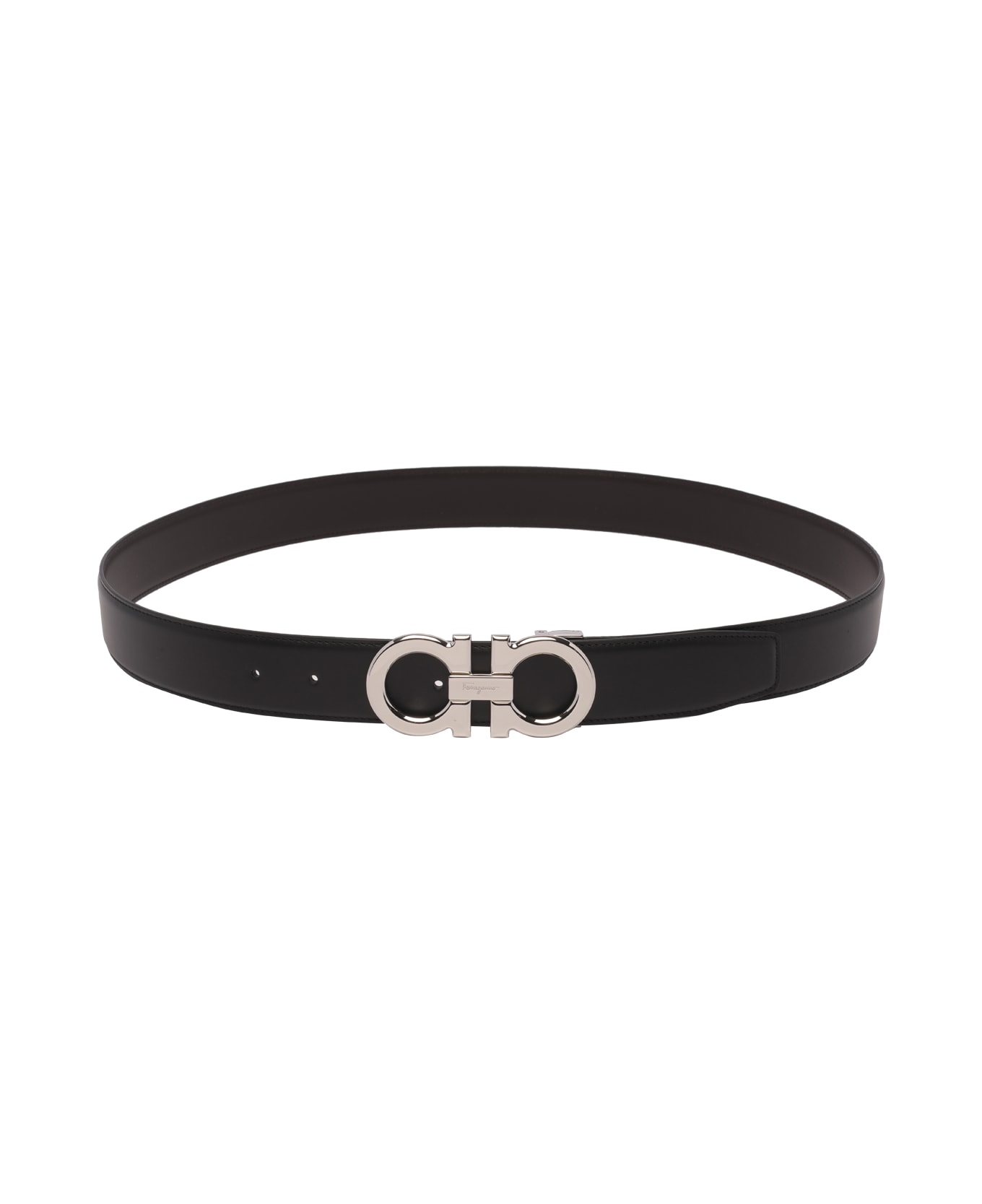 Ferragamo Gancini Reversible Belt - Black