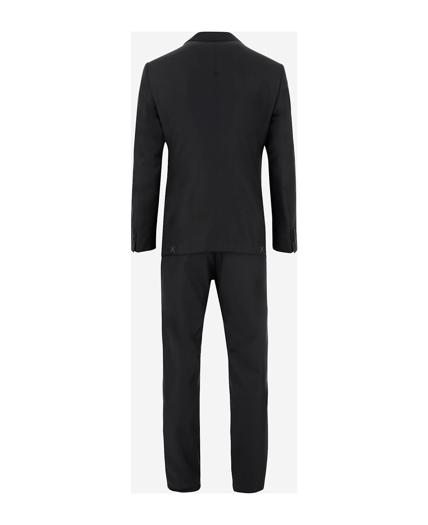 Giorgio Armani Wool And Cashmere Suit - Black