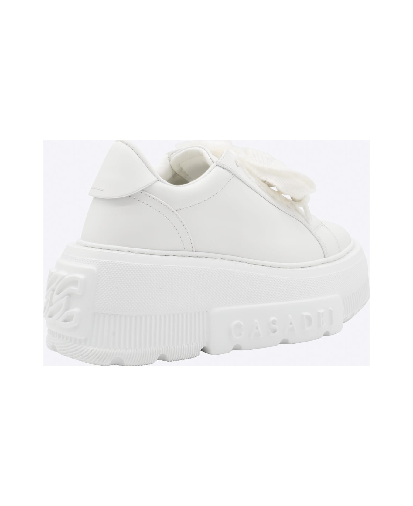 Casadei White Leather Nexus Sneakers - White