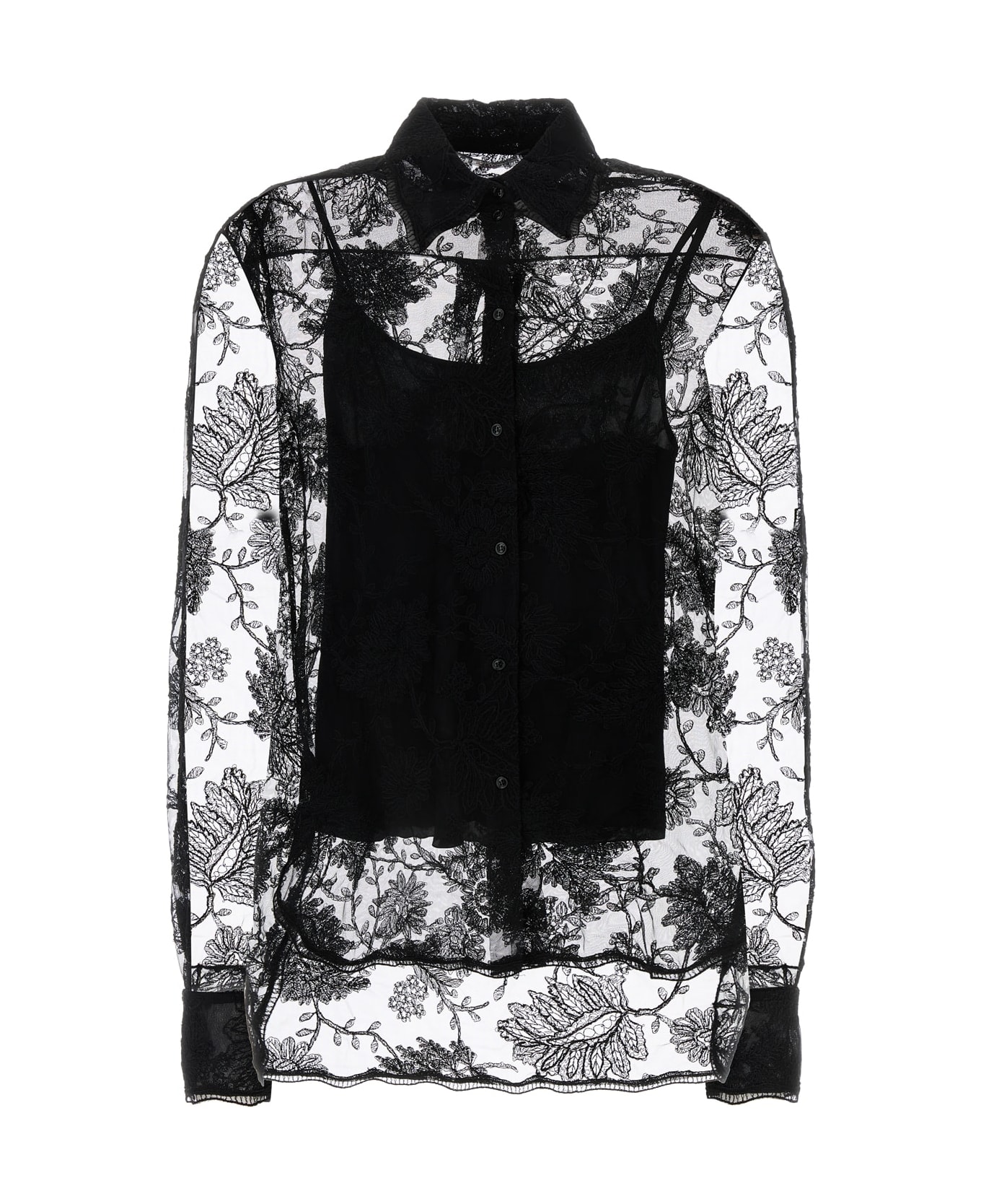 Ermanno Scervino Camicia Pizzo - NERO