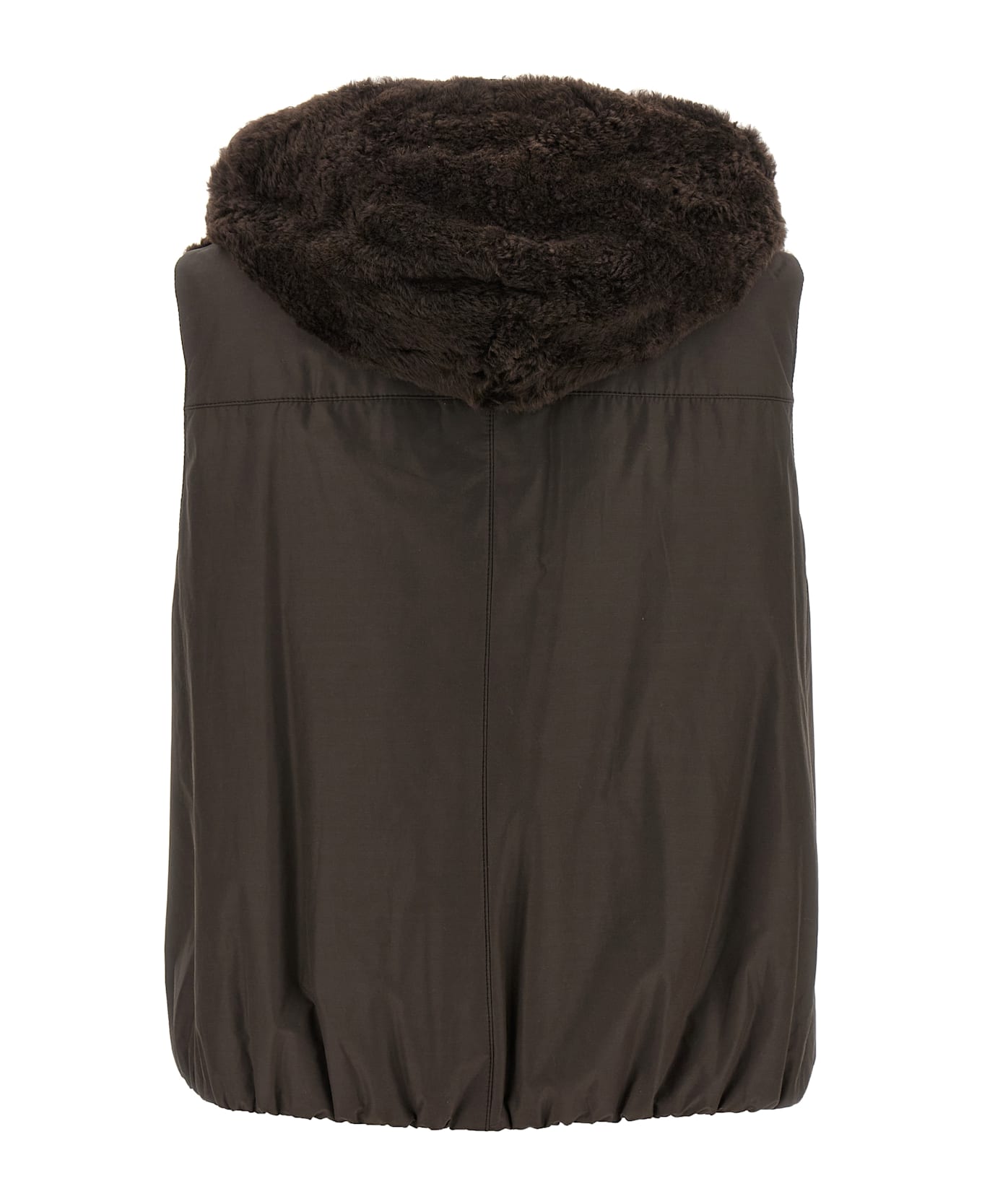 Brunello Cucinelli Monile Reversible Vest - Brown