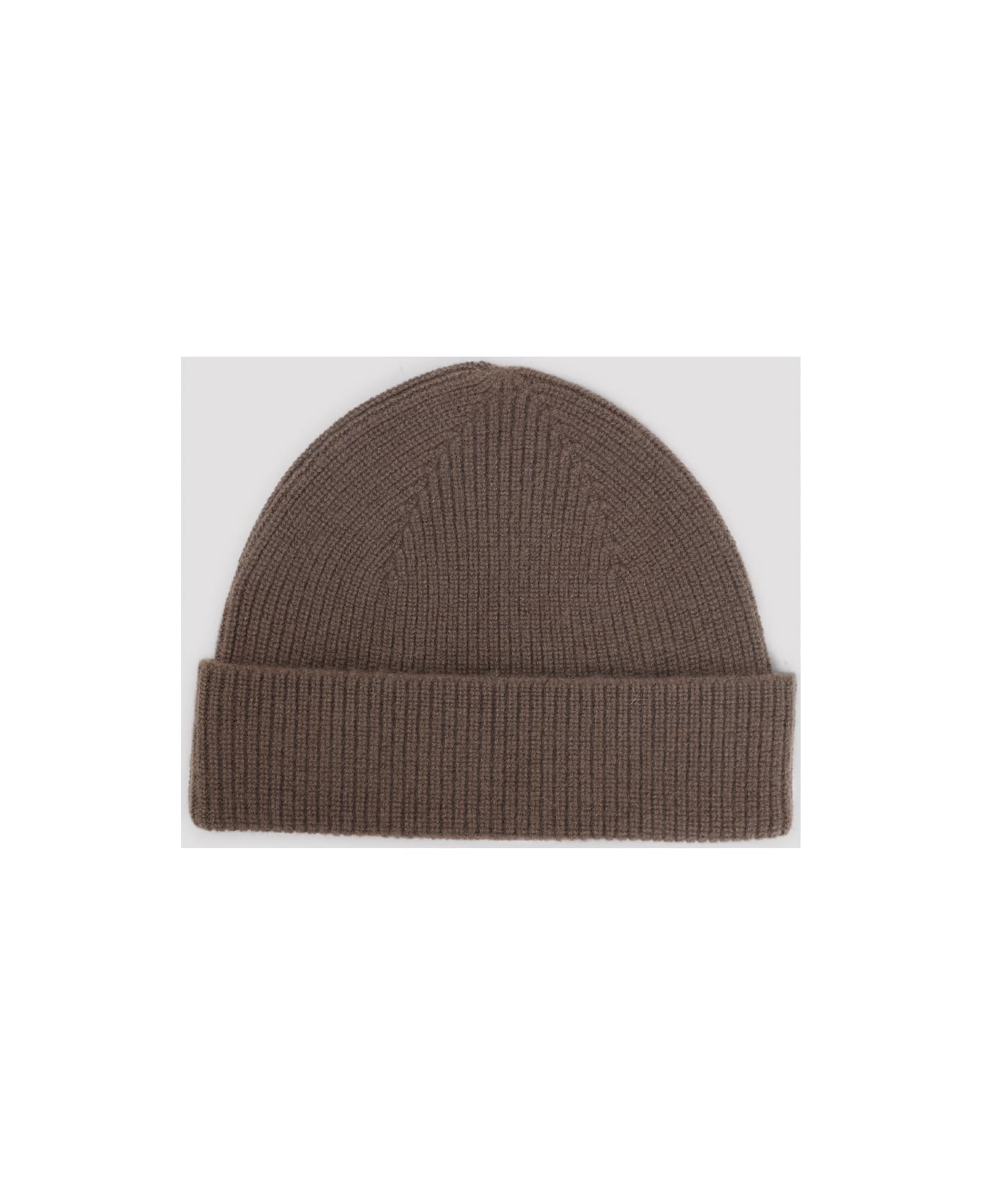 Zegna Cashmere Beanie - Marrone Scuro Unito
