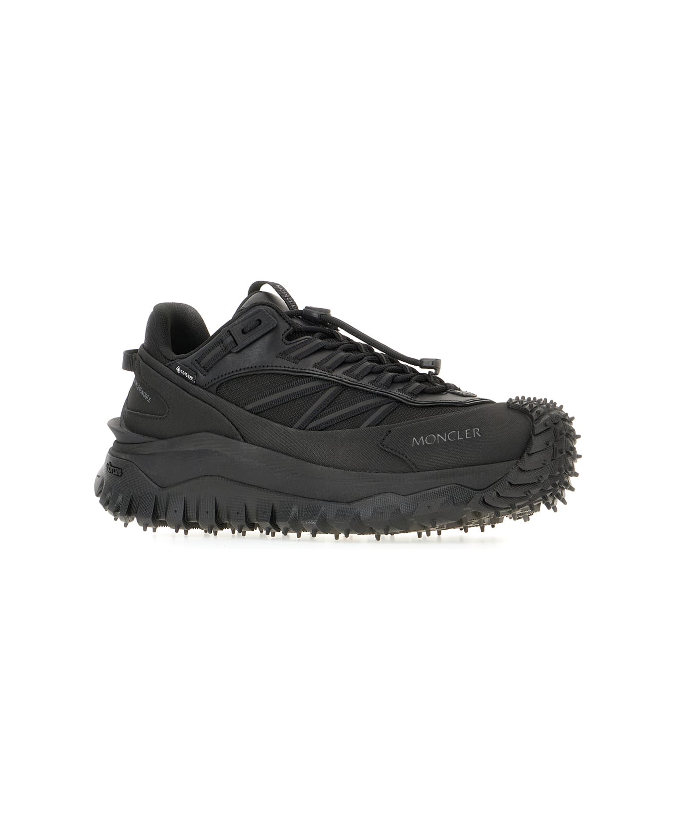 Moncler Black Fabric Trailgrip Gtx Sneakers - Nero
