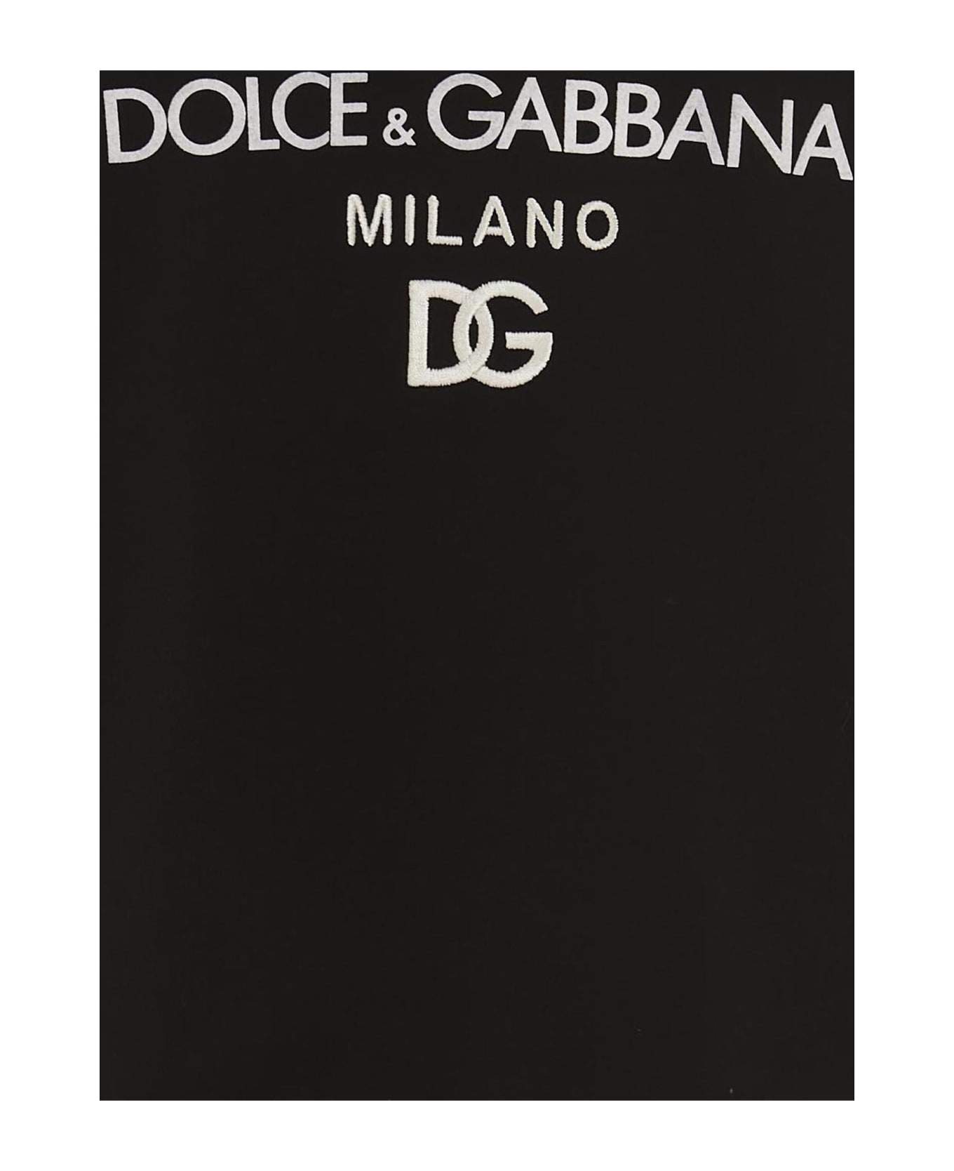 Dolce & Gabbana 'essential' Sweatshirt - White/Black ニットウェア＆スウェットシャツ