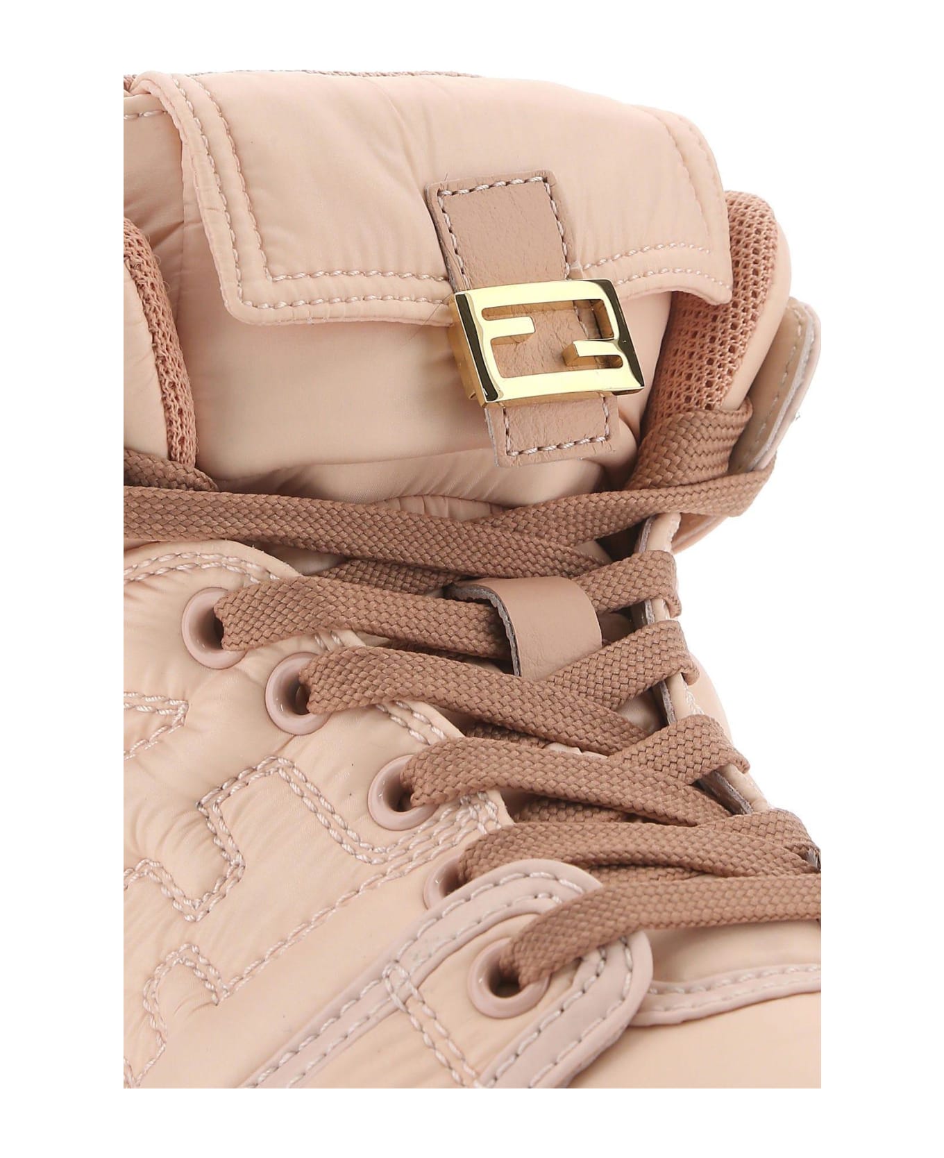 Fendi Pink Nylon Baguette Sneakers - PINK