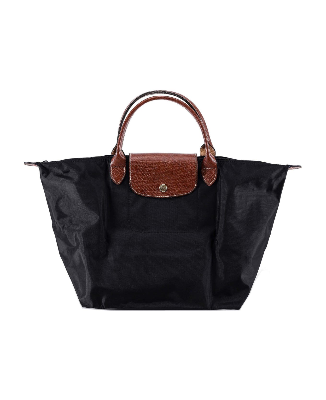 Longchamp Le Pliage Medium Folding Tote Bag - Black