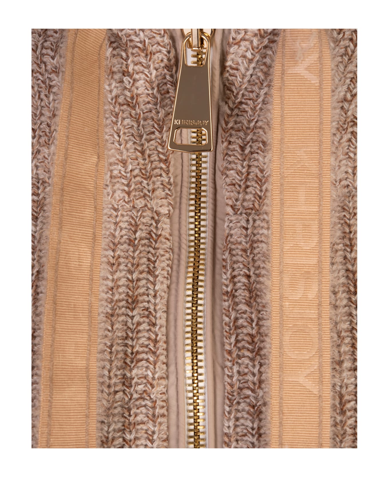 Khrisjoy Sand Khris Knit Down Jacket - Brown