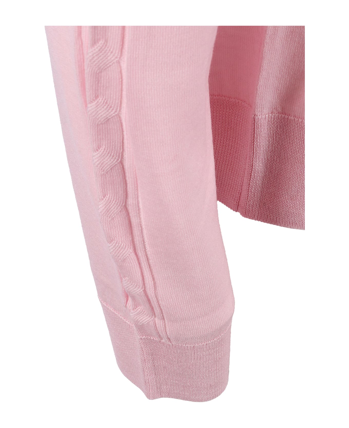 Ballantyne R Neck Pullover - PINK