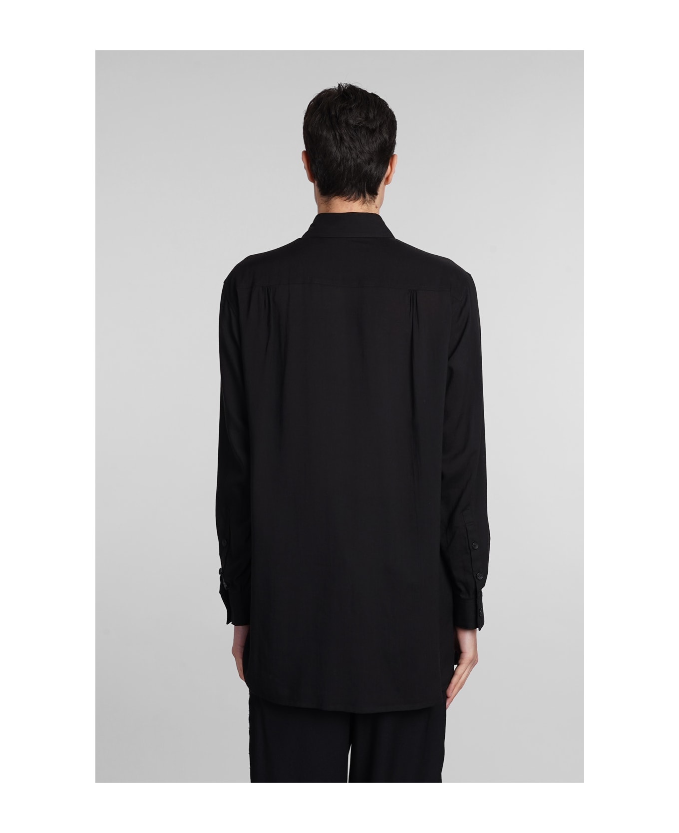 Yohji Yamamoto Shirt In Black Cotton - black