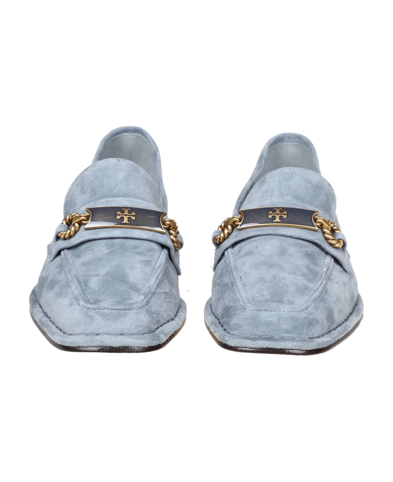 Tory Burch Perrine Loafer In Light Blue Suede - LIGHT BLUE