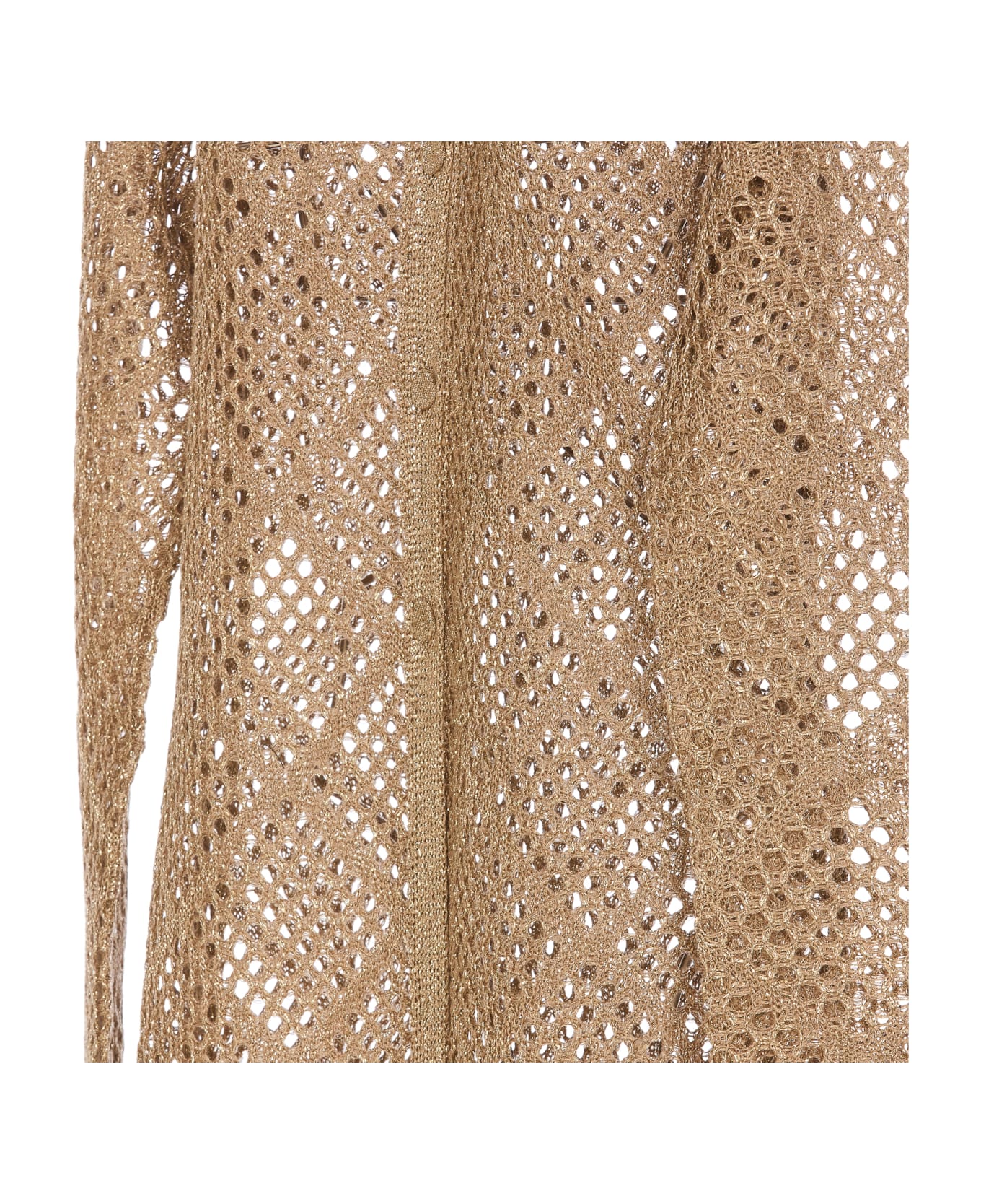 TwinSet Lame
 Cardigan - Beige