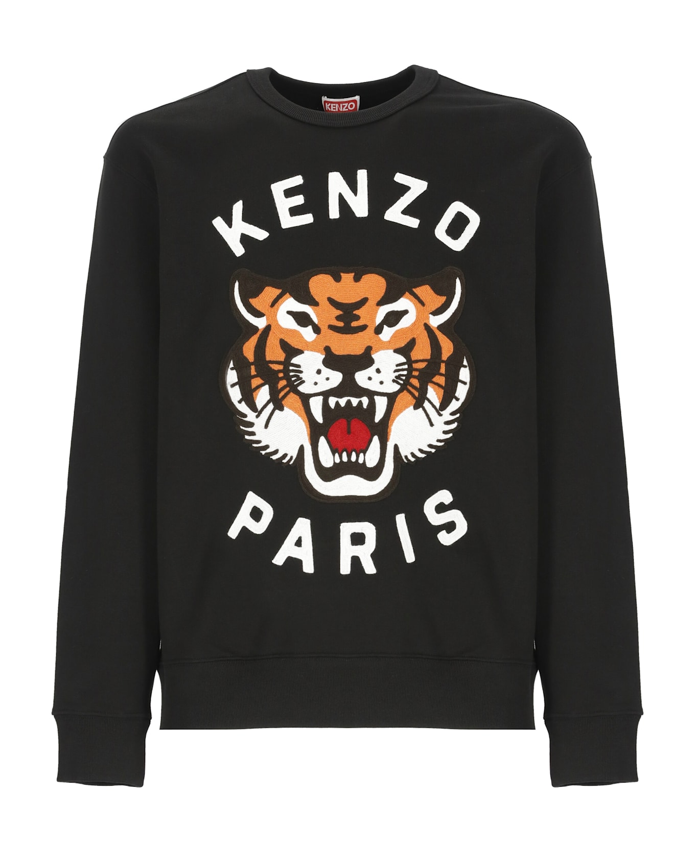 Kenzo Cotton Crew-neck Sweatshirt - J Black