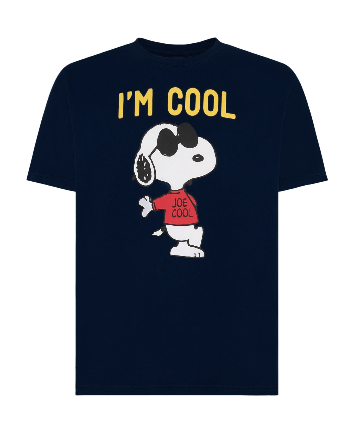 MC2 Saint Barth Man T-shirt Snoopy I'm Cool Print | Peanuts Special Edition - BLUE
