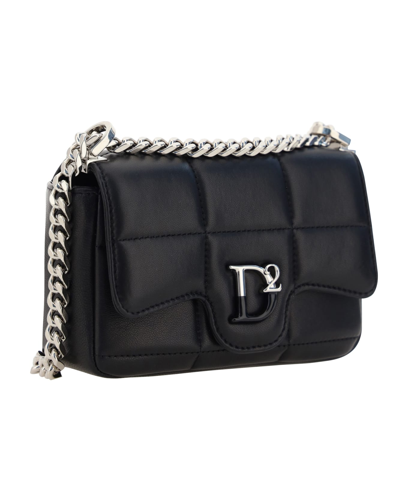 Dsquared2 D2 Plaque Quilted Shoulder Bag - M802 ショルダーバッグ
