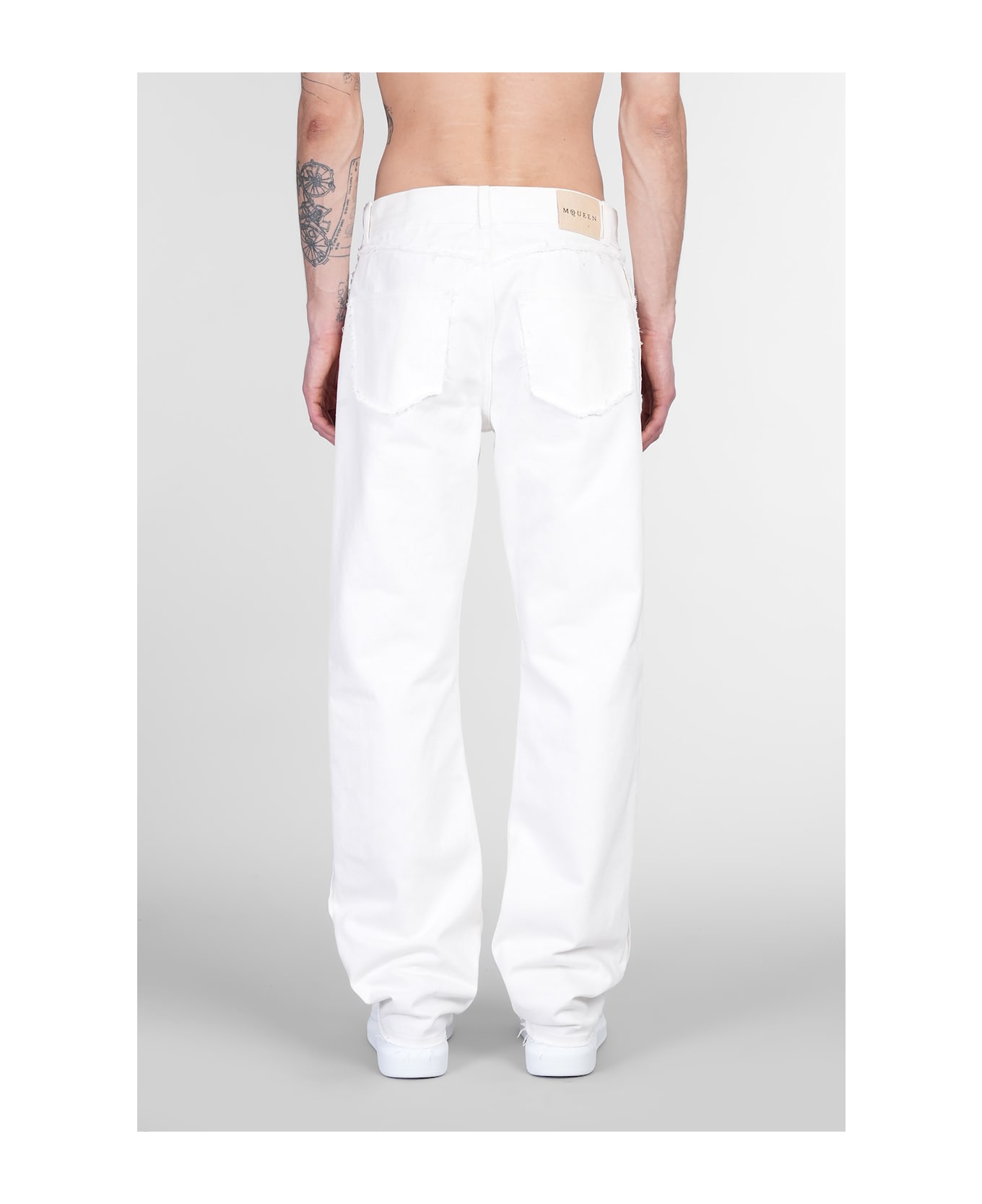 Alexander McQueen Jeans In White Cotton - white