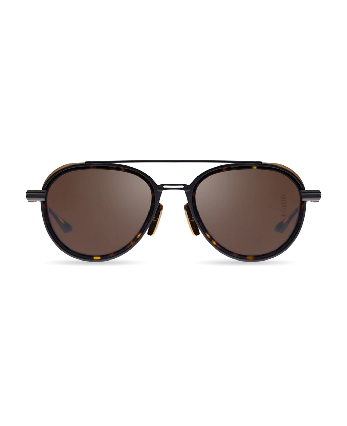 Dita Epiluxury 4 - Black Iron / Tortoise / Yellow Gold Sunglasses - gold/tortoise/black