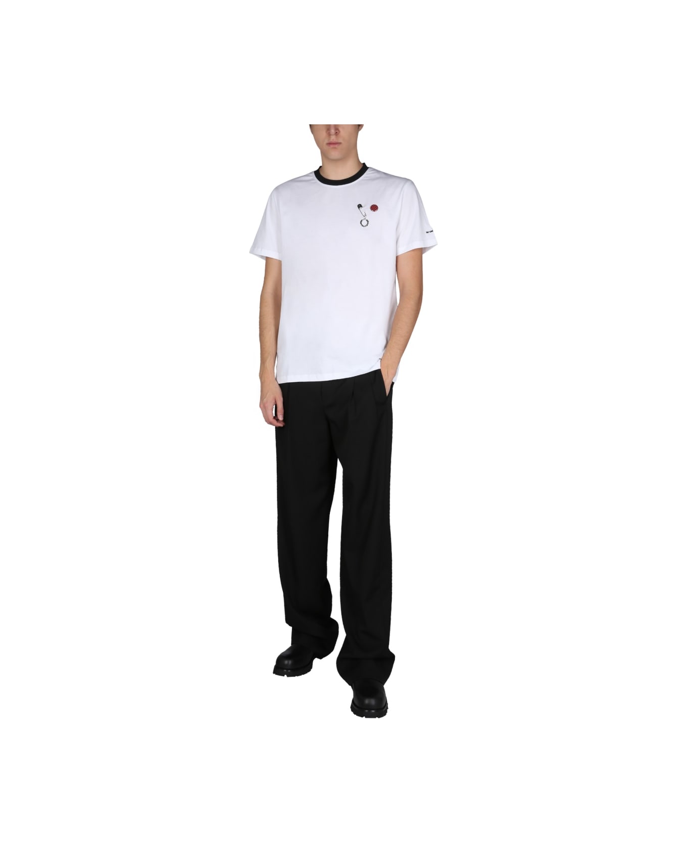 Fred Perry by Raf Simons Slim Fit T-shirt - WHITE