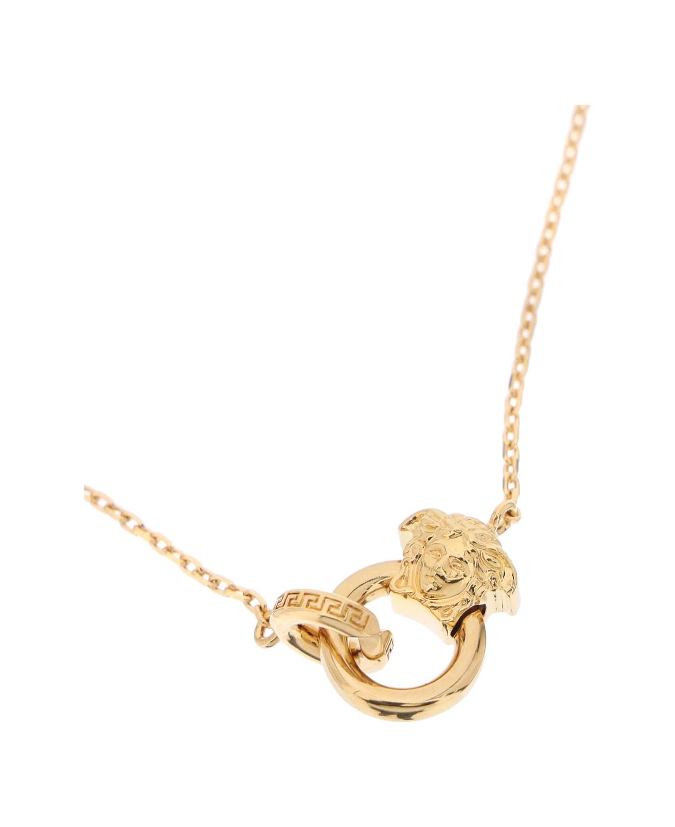 Versace Medusa Rolo-chained Polished Finish Necklace - VERSACE GOLD (Gold) ネックレス