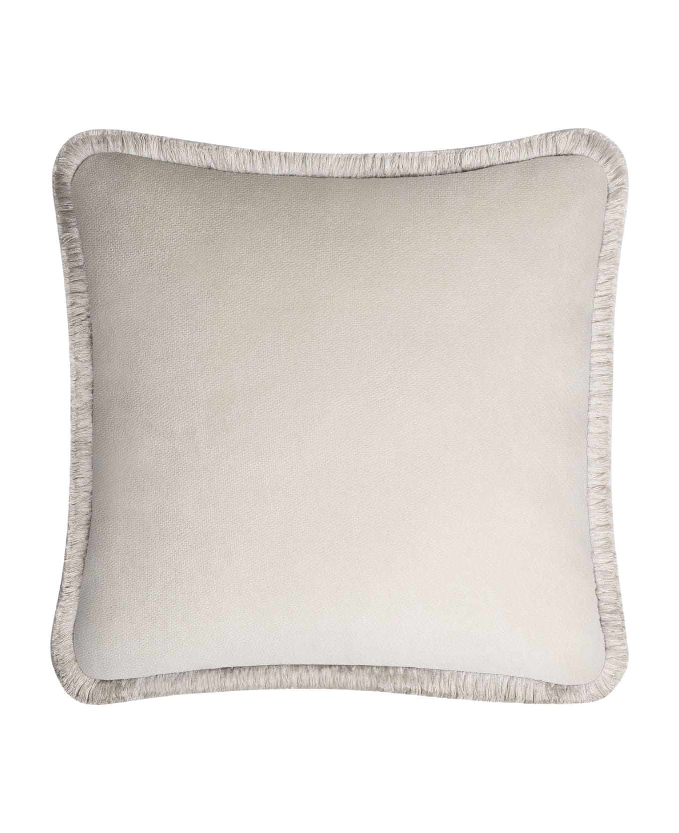 Lo Decor Happy Velvet Pillow - dirty white/dirty white