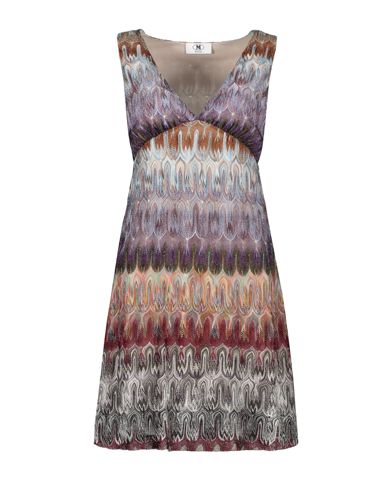 M Missoni Abstract Motif Knitted Dress - Multicolor ワンピース＆ドレス