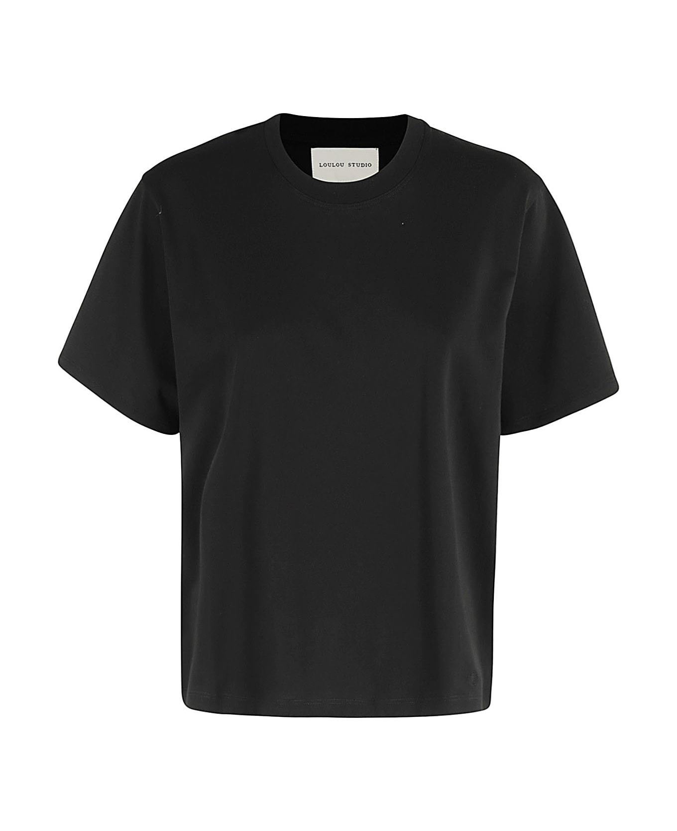 Loulou Studio Cotton Tshirt - Black