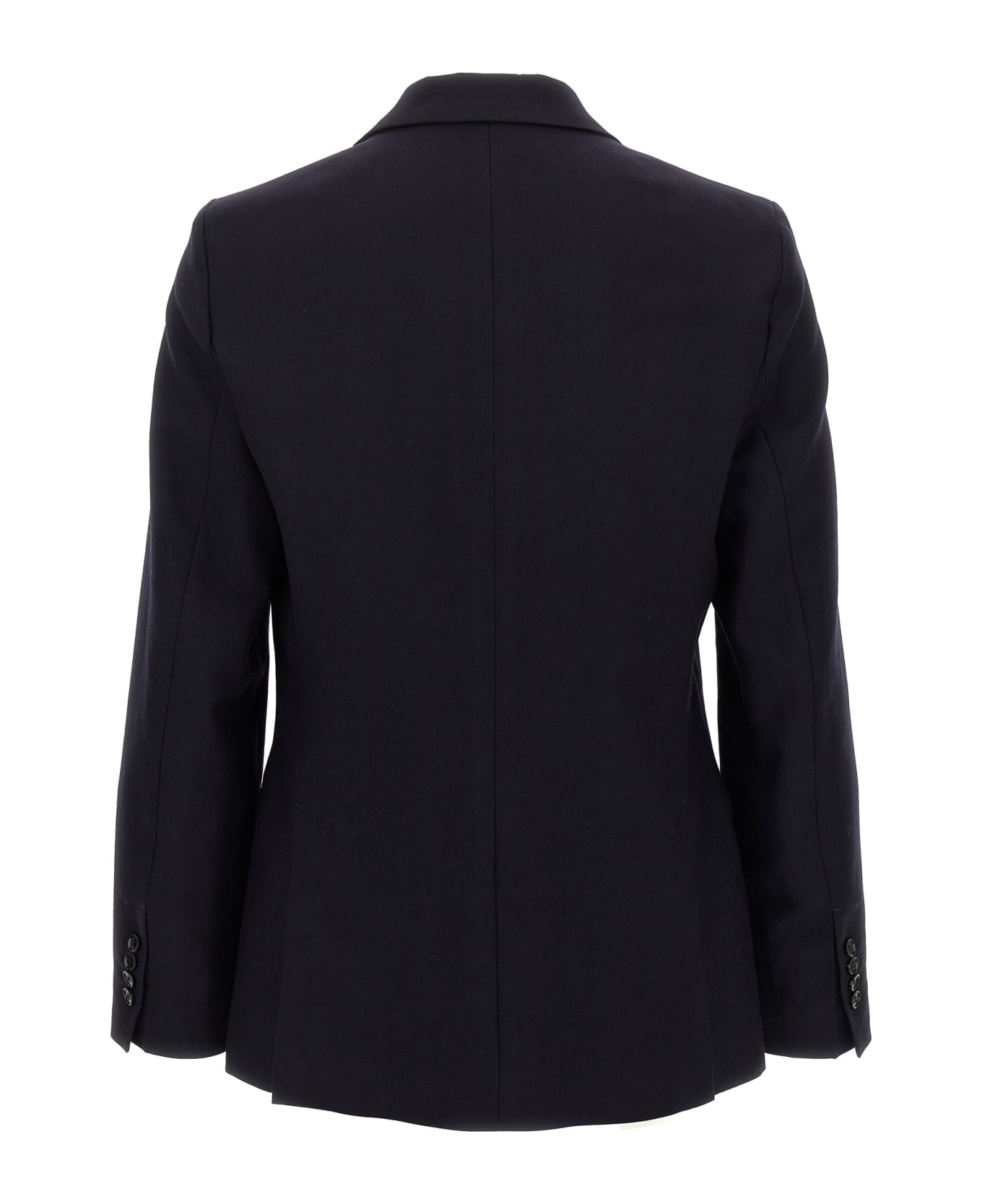 Ami Alexandre Mattiussi Single-breasted Wool Blazer - Blue