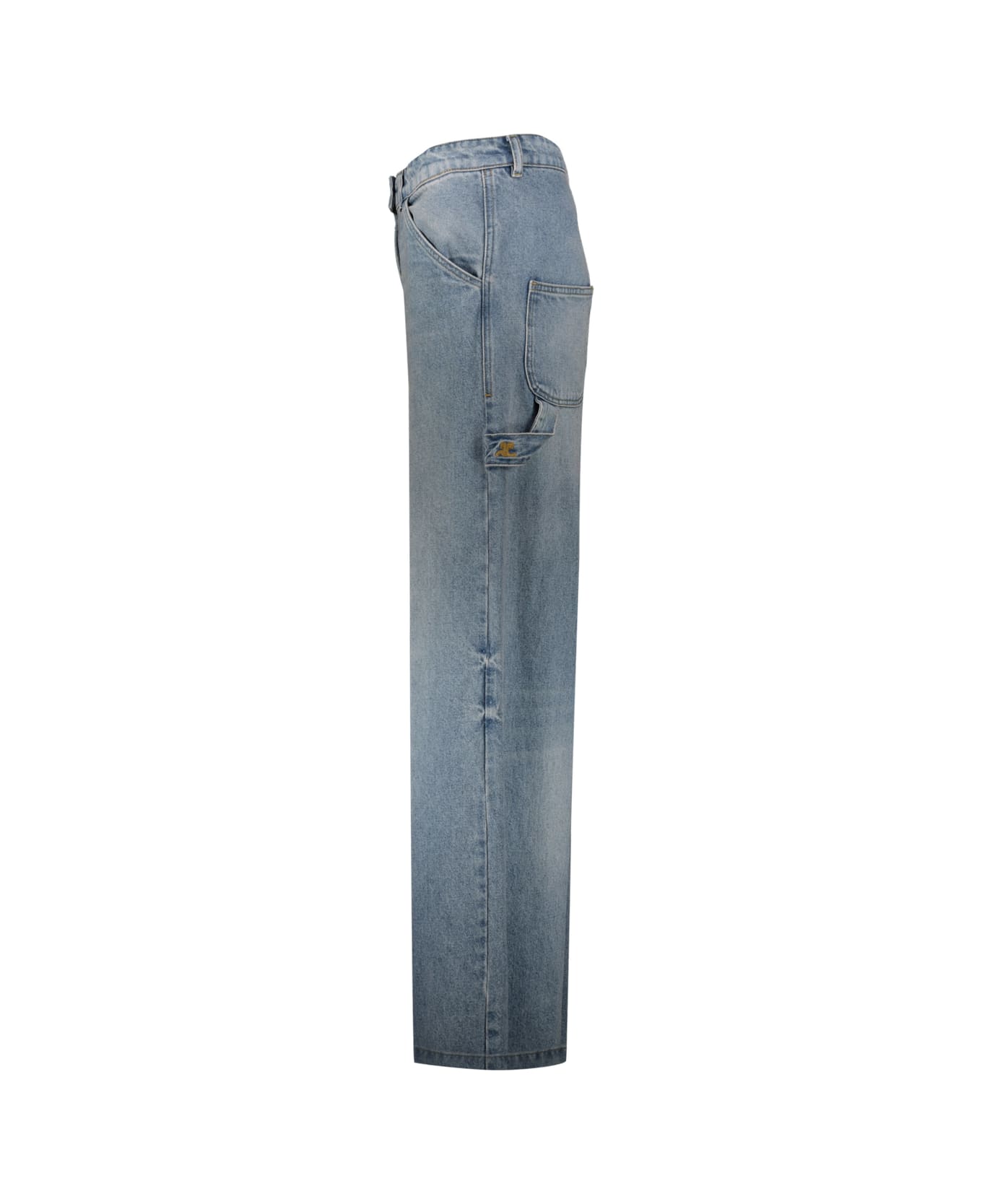 Courrèges Dirty Blue Denim Baggy Pants