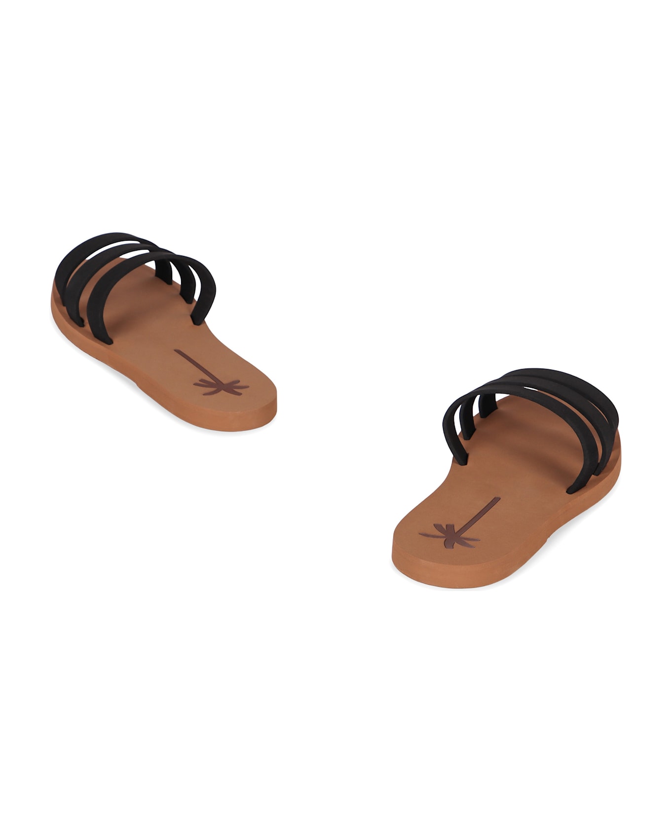 Manebi Eva Flat Sandals - black