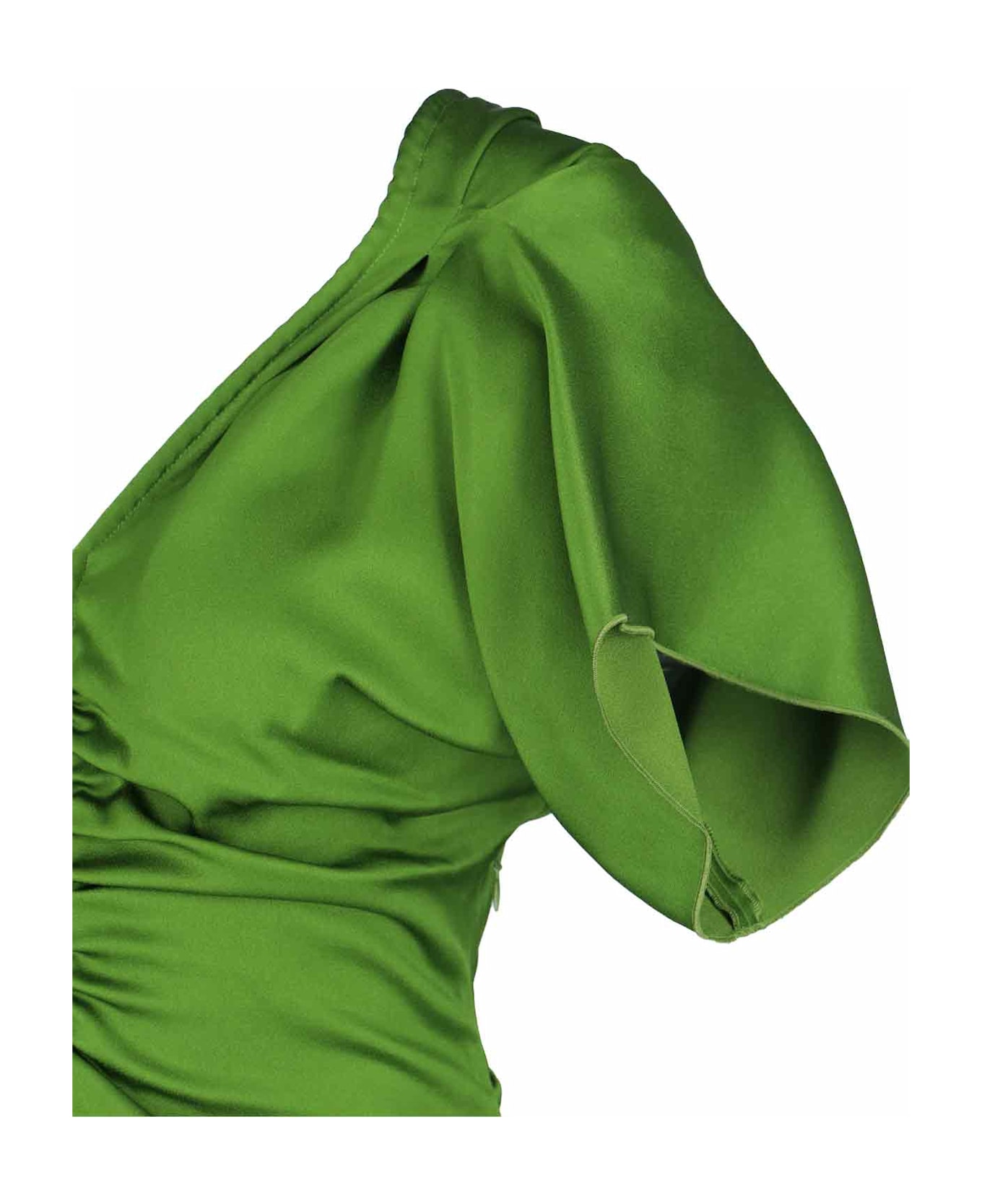 Victoria Beckham Asymmetric Dress - Green