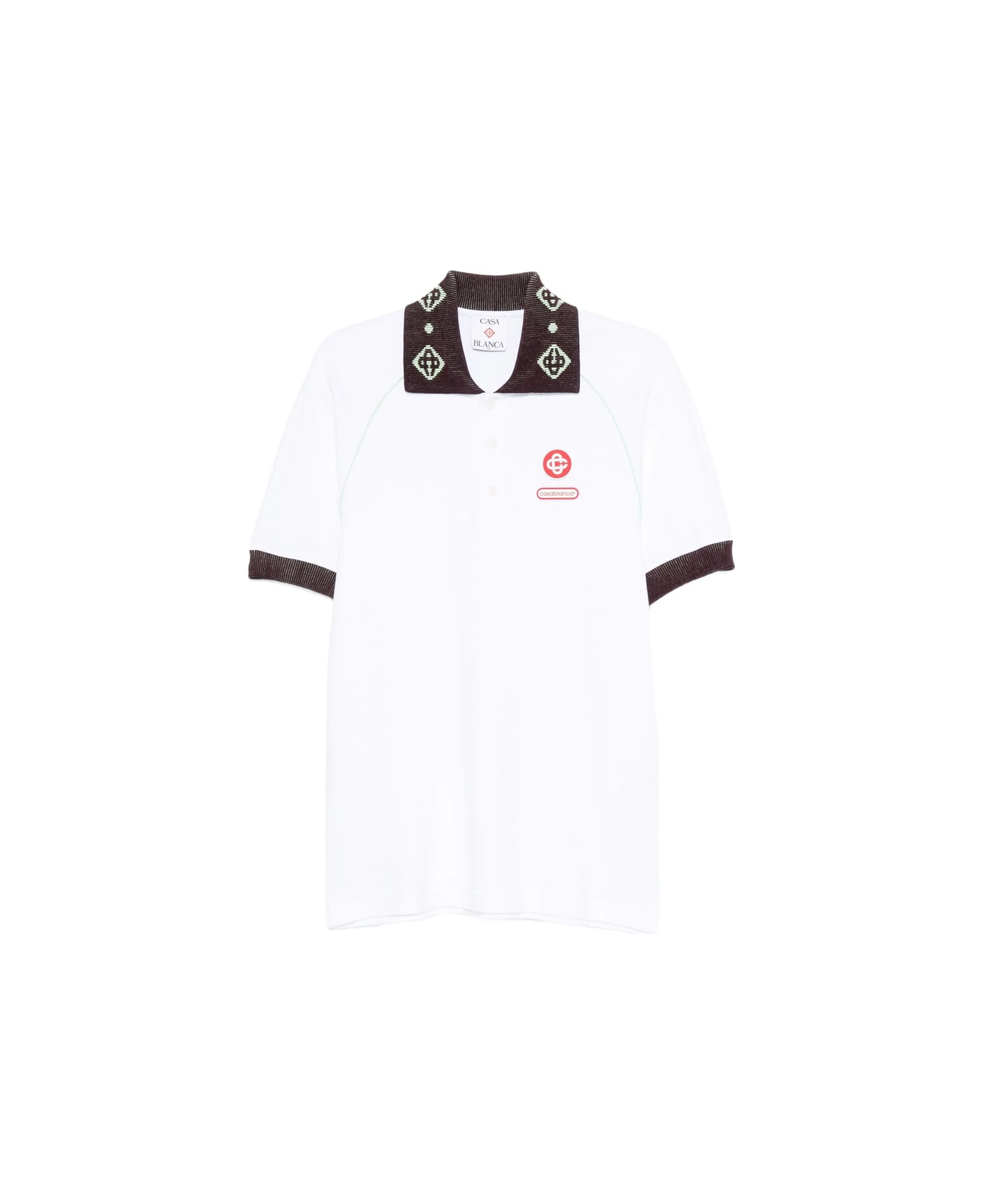 Casablanca Sweater - WHITE ポロシャツ