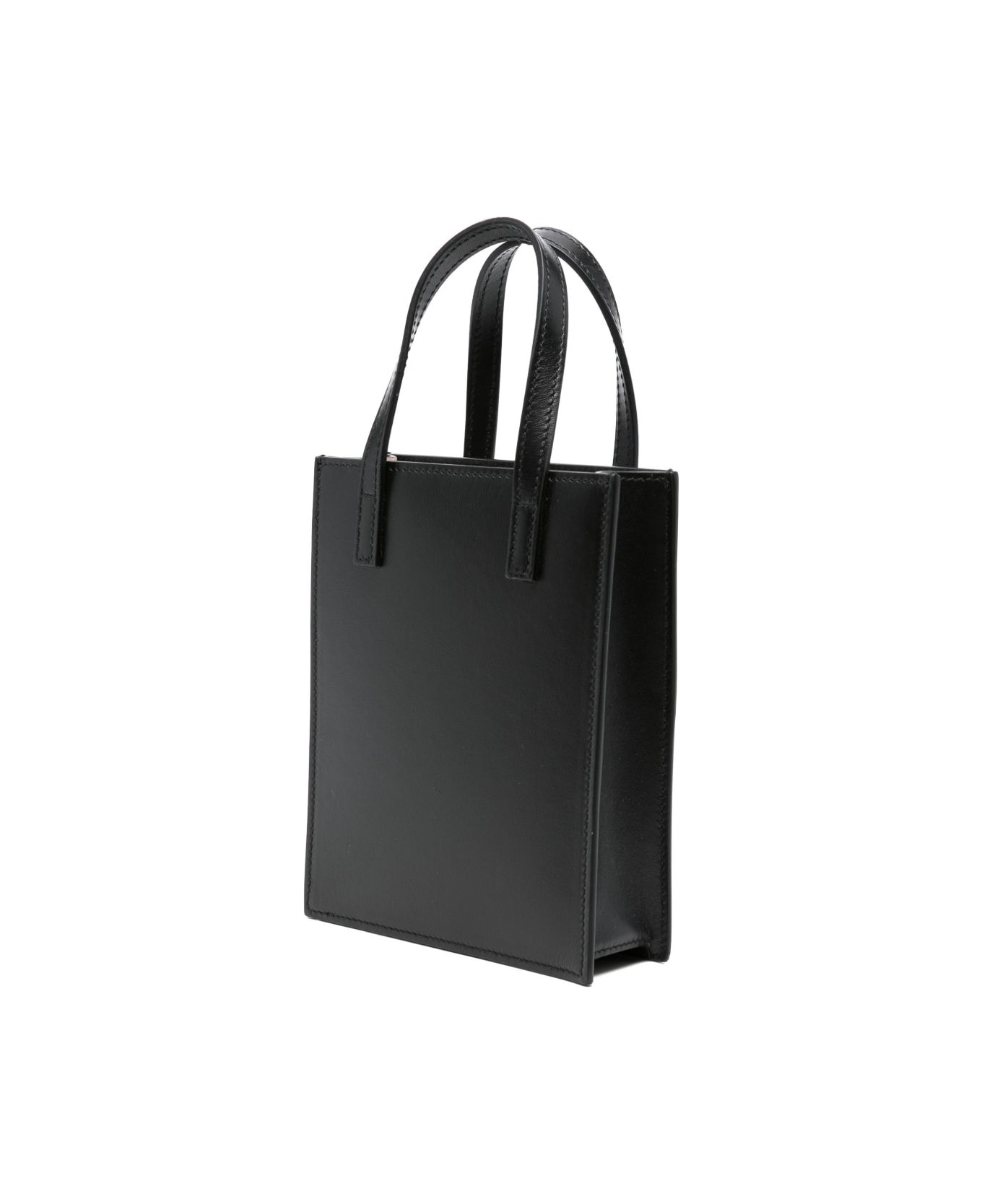 Hidesins Flap Leather Mini Bag - Black